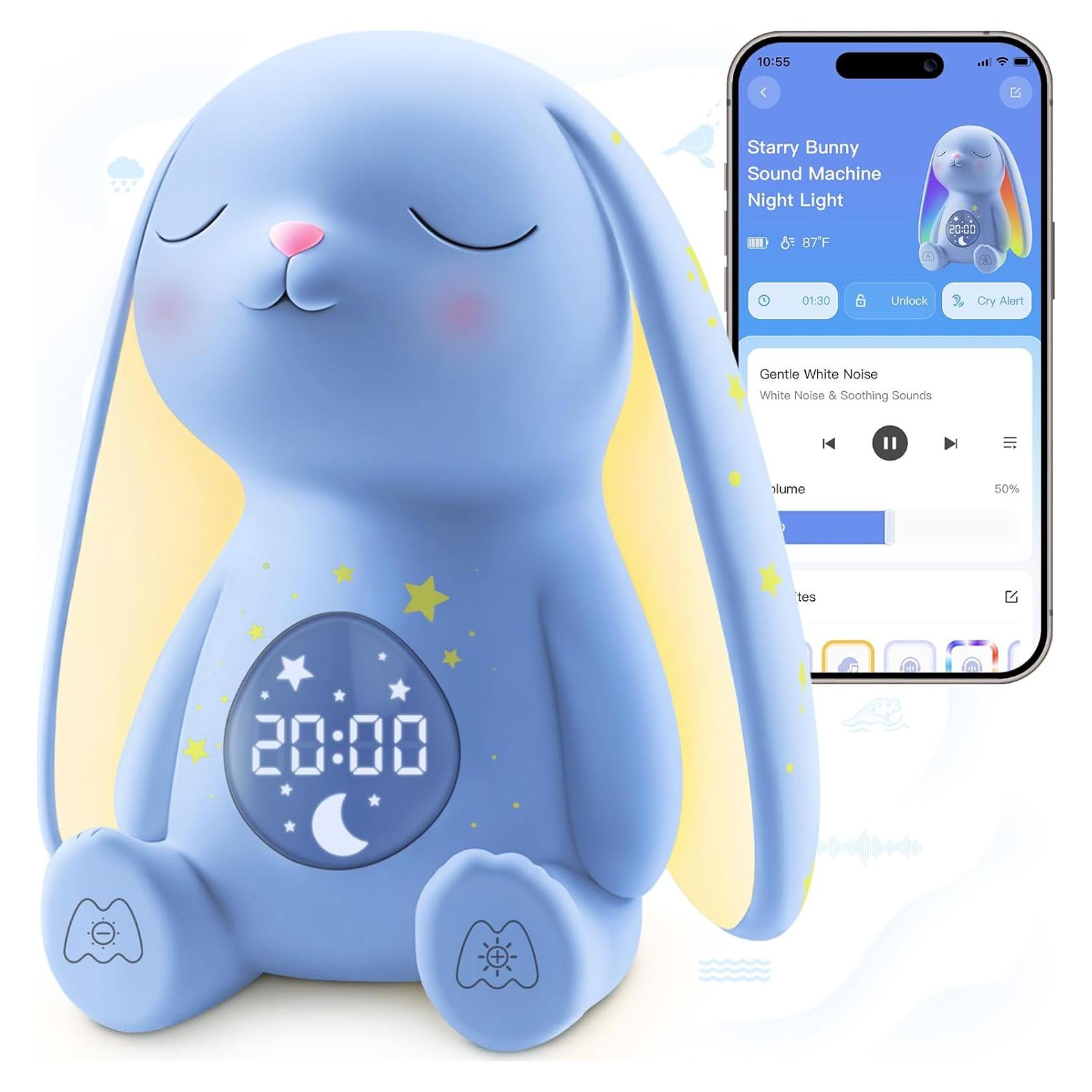 Máquina de Sonido Blanco MeWaii para Bebés con Luz Nocturna