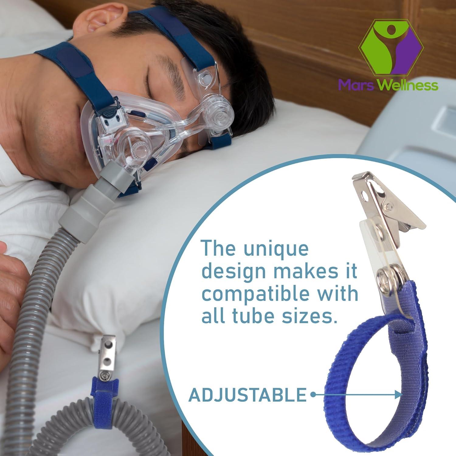 Clip para manguera CPAP Mars Wellness - Paquete de 3 unidades