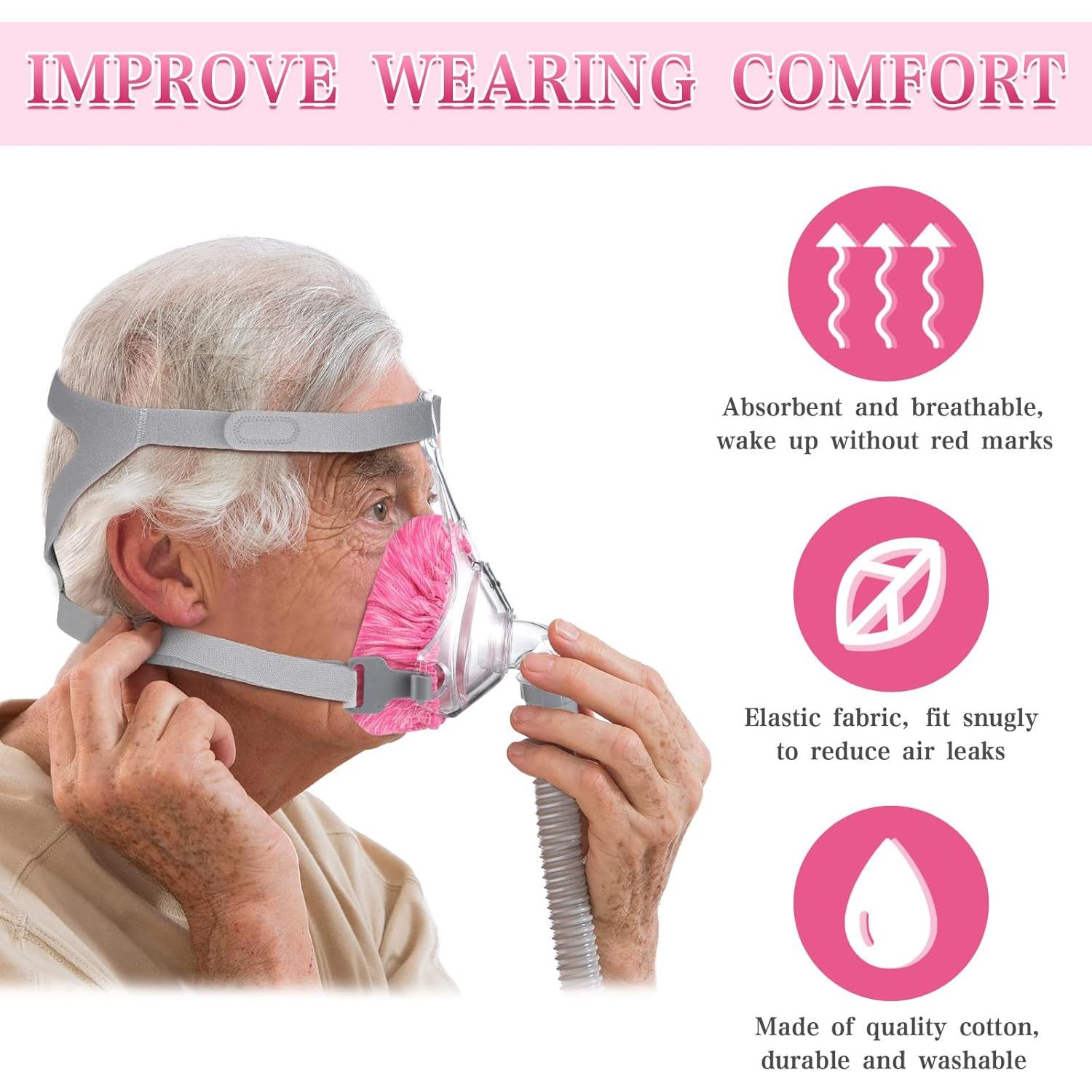 Forros de Máscara CPAP Tudomro - 6 Paquetes Suaves y Reutilizables