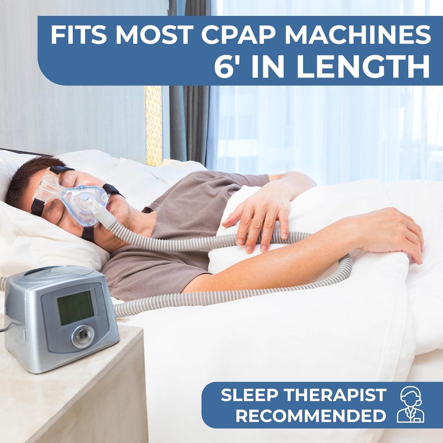 Manguera CPAP Roscoe Medical 1.83m 3 Paquete Flexible Gris