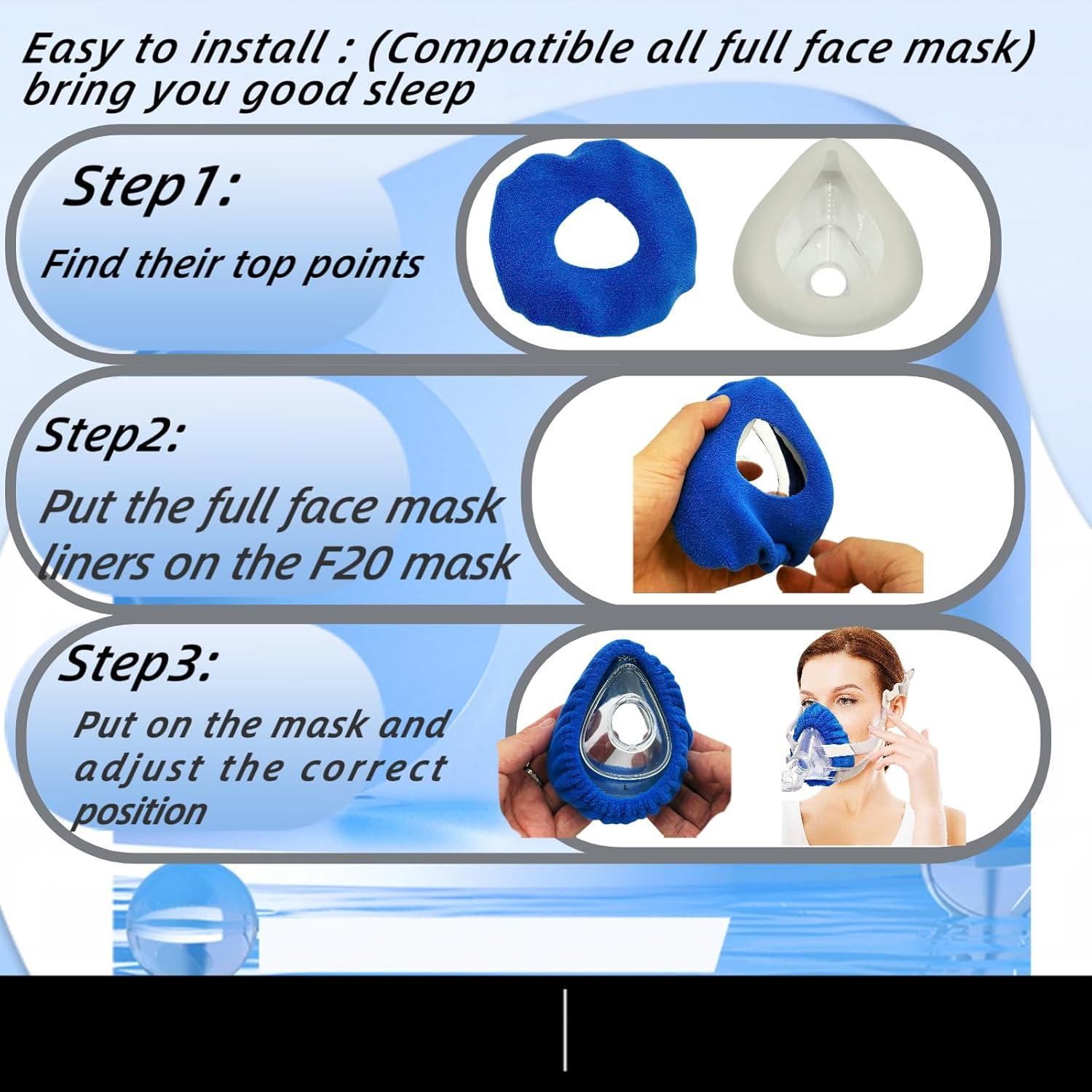 Paquete de 6 forros de máscara CPAP playWooWgo tamaño mediano