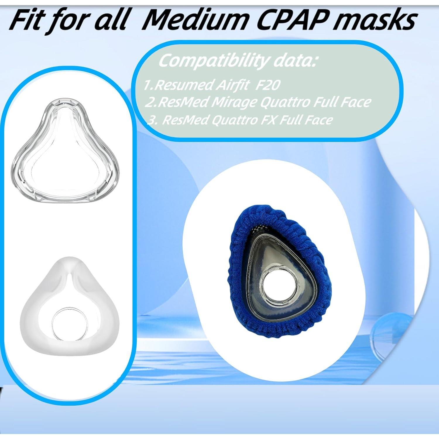 Paquete de 6 forros de máscara CPAP playWooWgo tamaño mediano