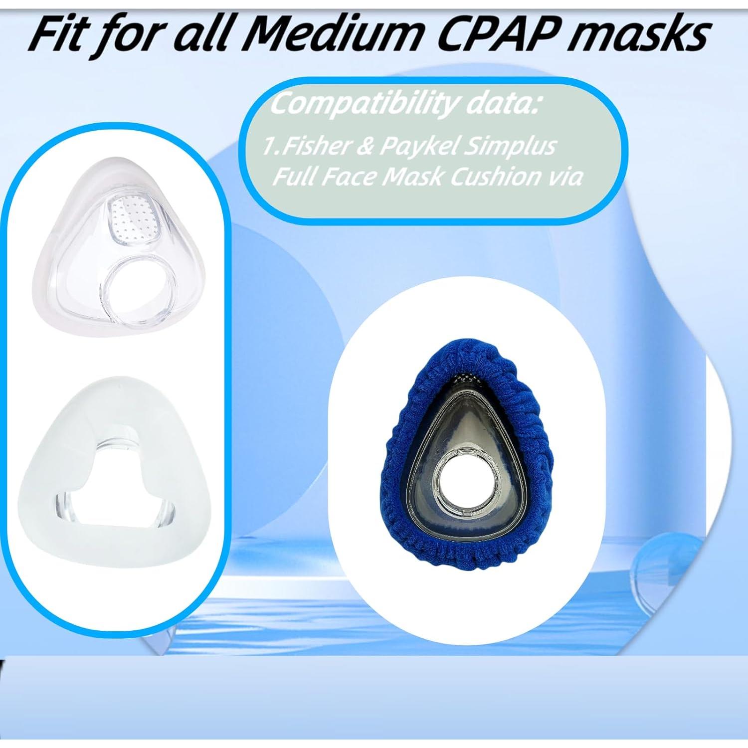 Paquete de 6 forros de máscara CPAP playWooWgo tamaño mediano