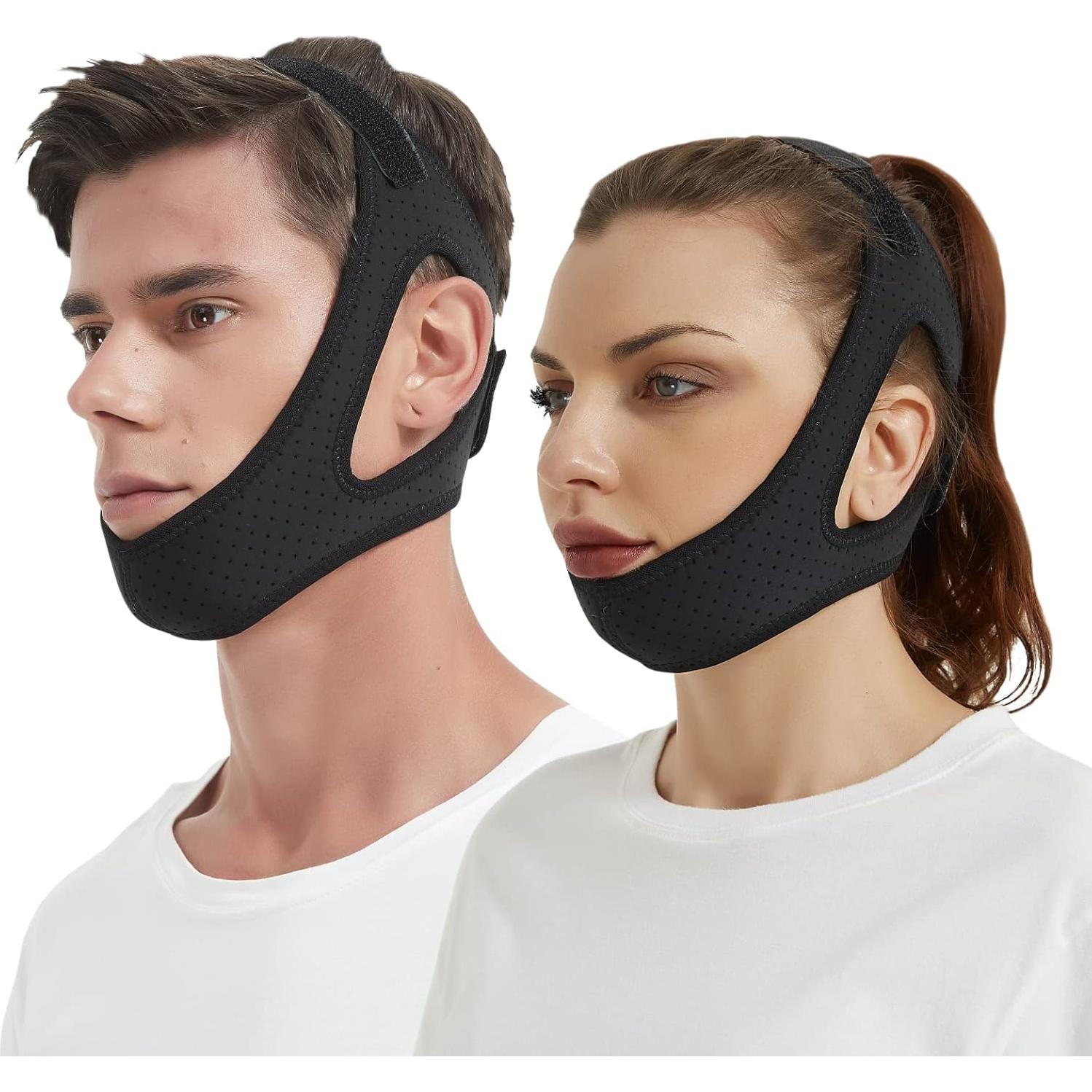 Correa para Barbilla CPAP BINITS - Ajustable y Cómoda Rosa