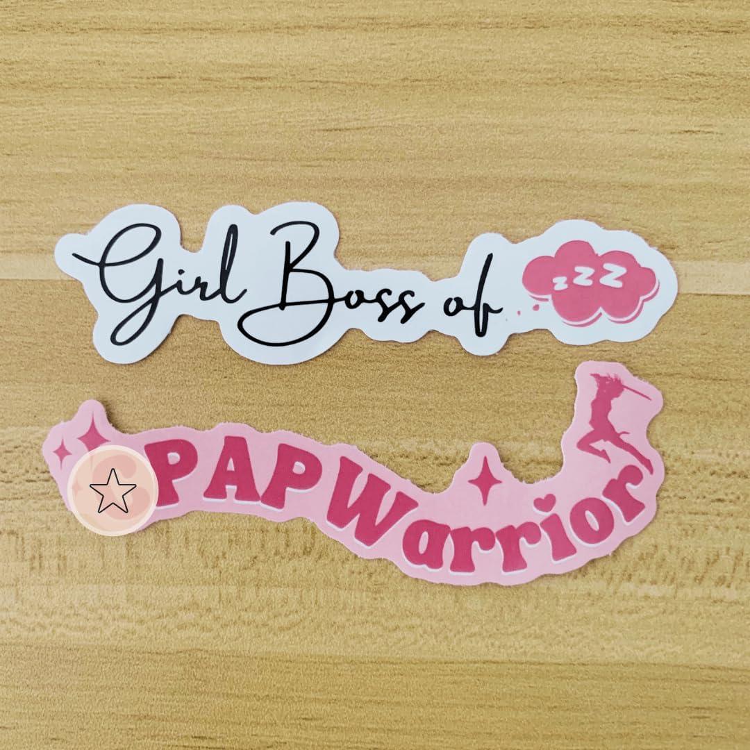 Conjunto de 8 Pegatinas de Conciencia sobre Apnea del Sueño