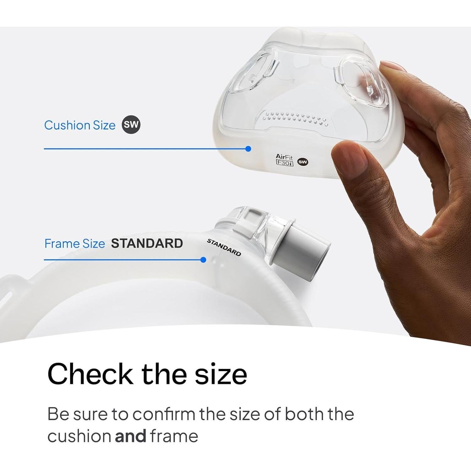 Sistema de Marco Estándar ResMed AirFit F30i - CPAP Completa - Pequeño