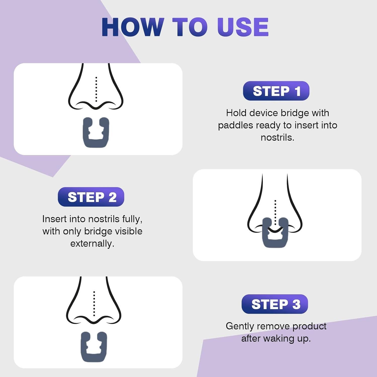 Clip Nasal Anti Ronquidos OHALEEP Silicona Ajustable Blanco M