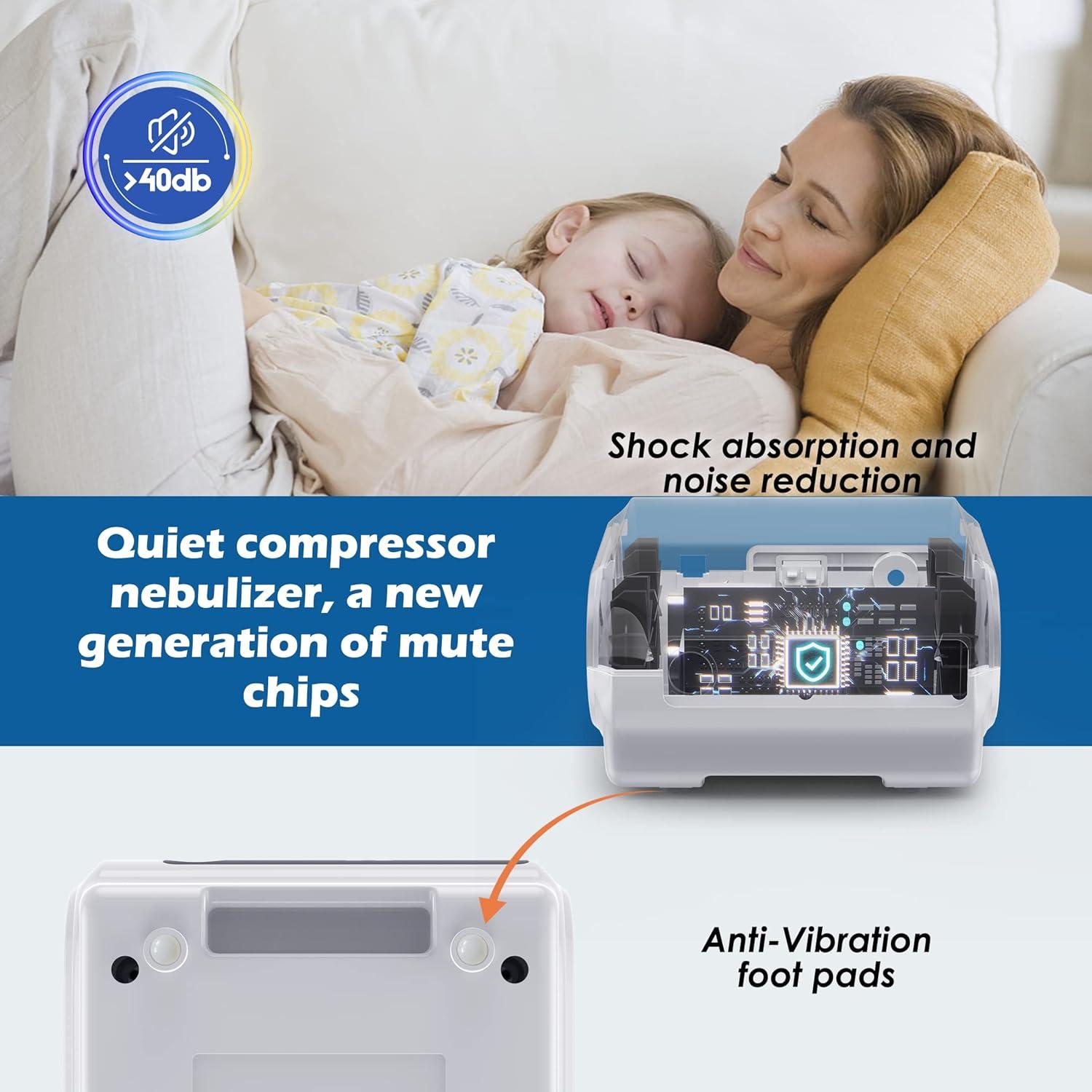 Nebulizador Digital Inteligente Hailie NF0109 con Pantalla LED