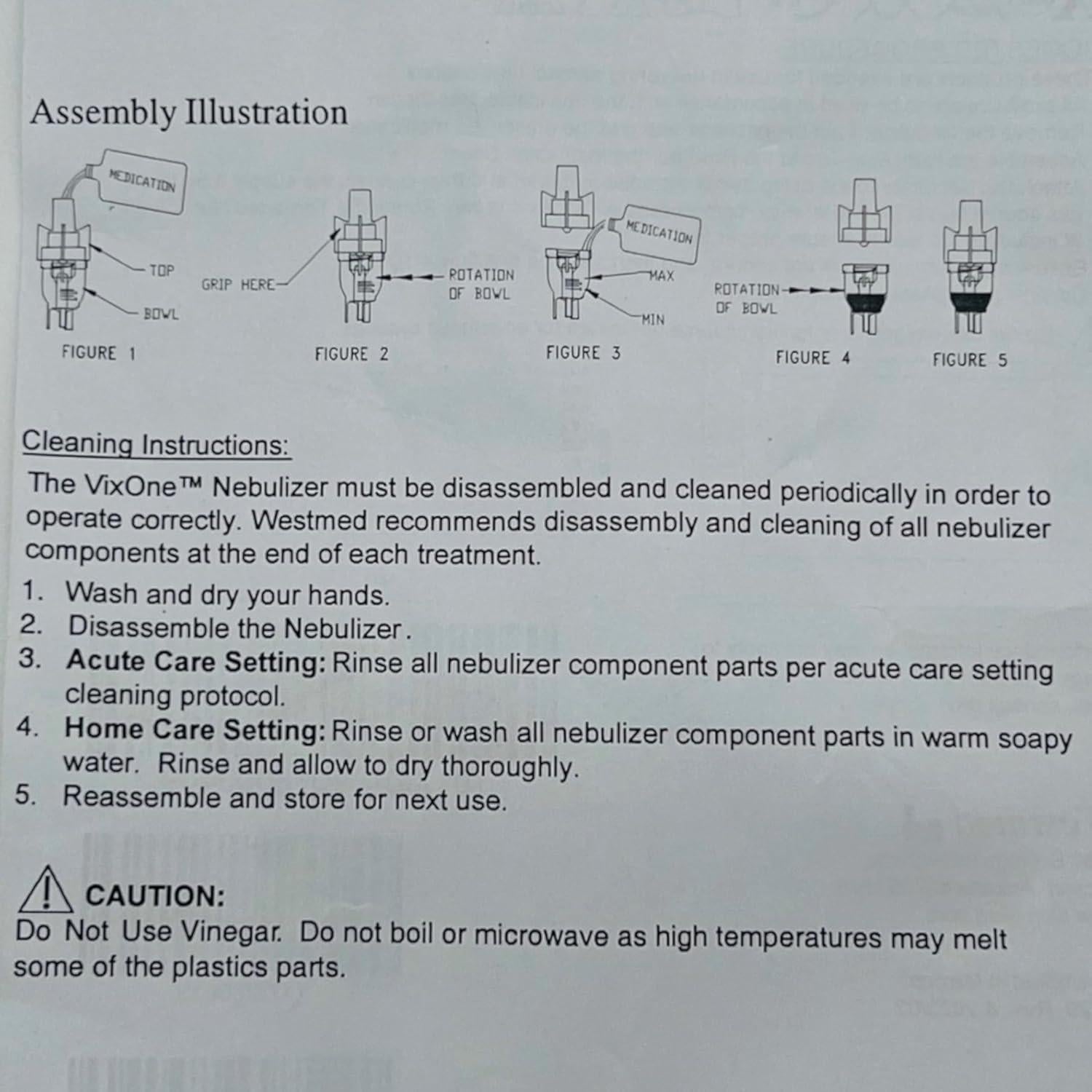 Boquilla de Nebulizador Westmed VixOne con Manguera 2.13 m