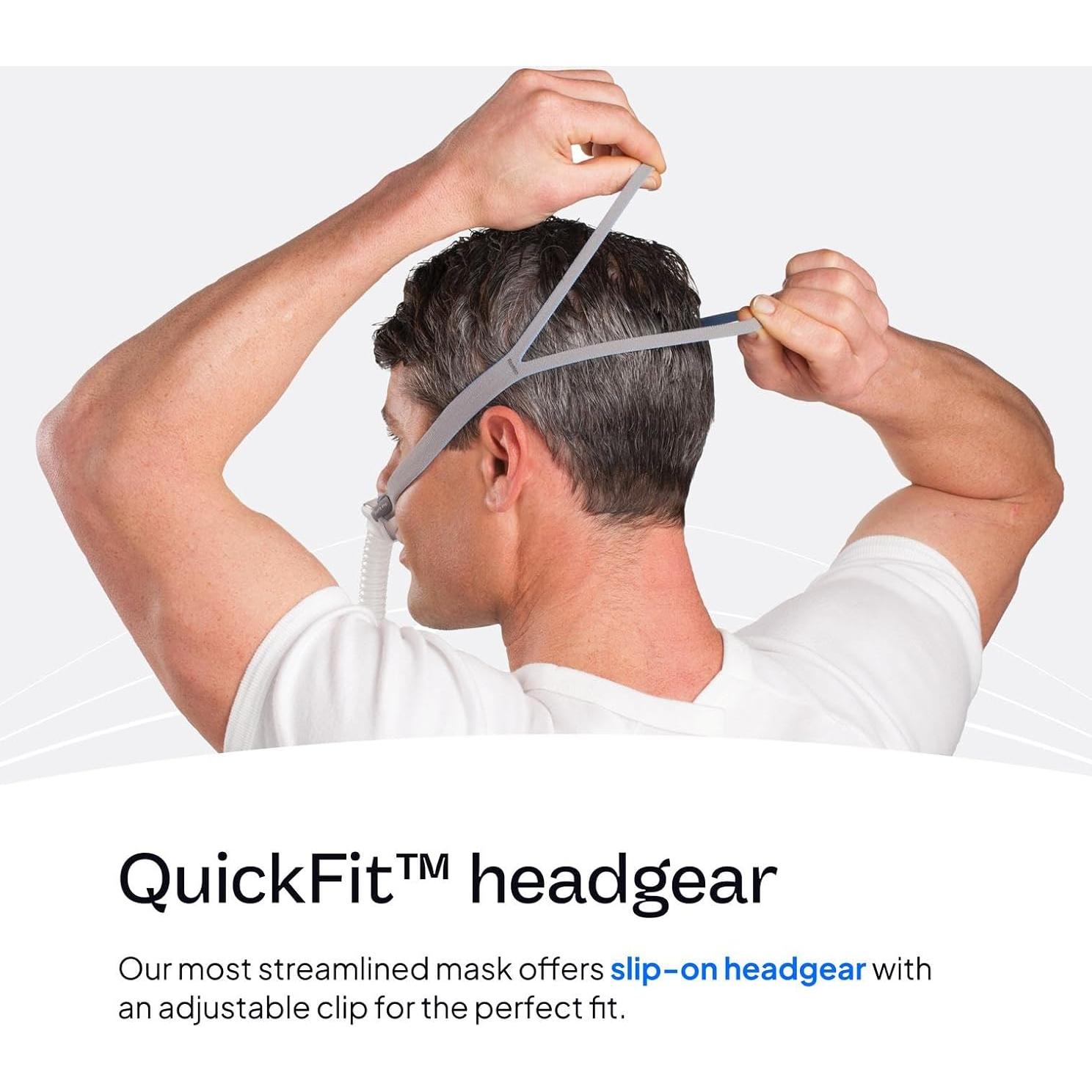 Arnés CPAP ResMed AirFit P10 Azul - Reemplazo con Clip