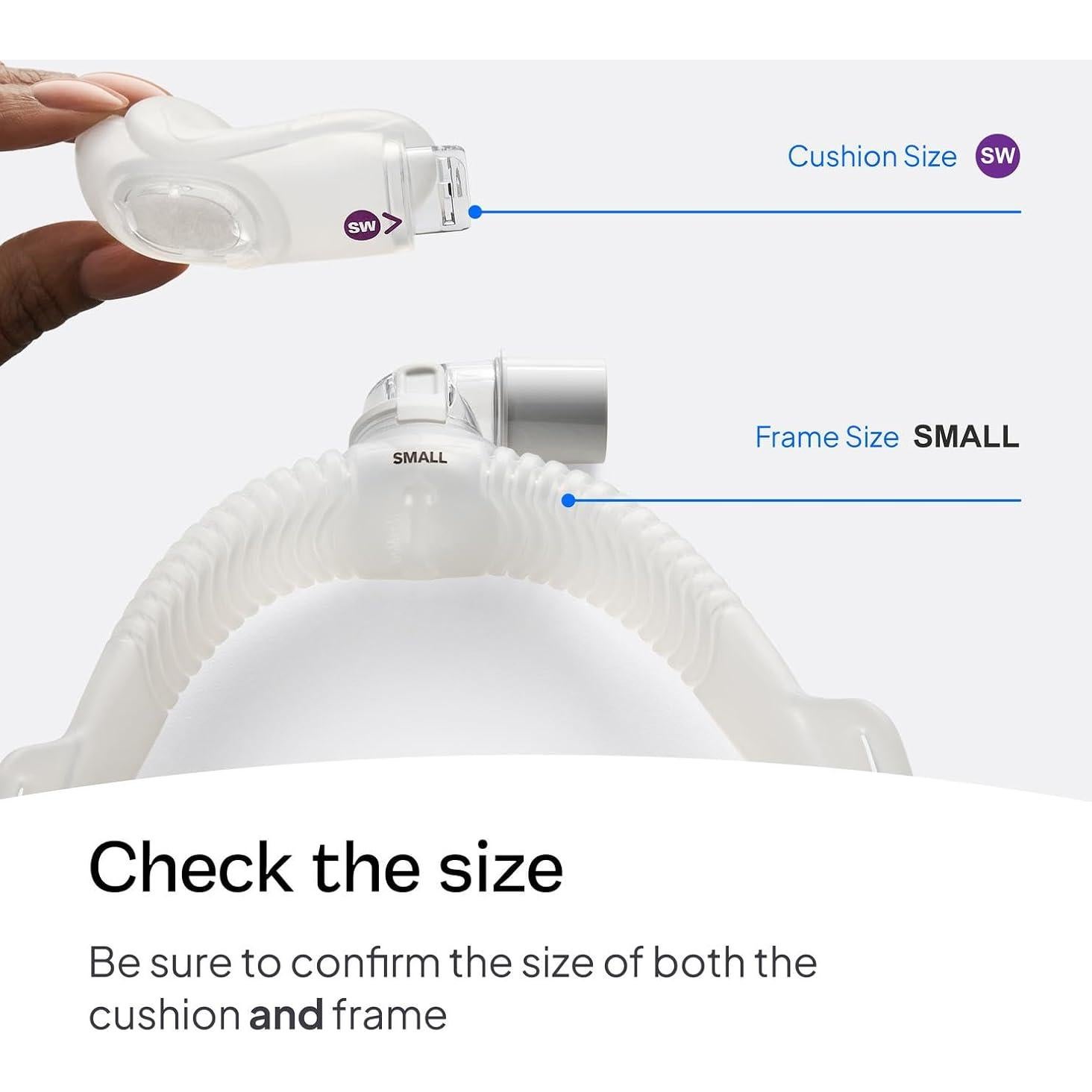 Sistema de Marco Pequeño ResMed AirFit N30i - Codo y Almohadilla Nasal