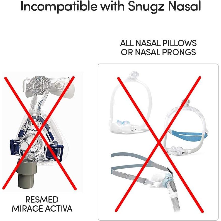Forros de Máscara Nasal Snugz - Lavables, Talla Única, Paquete de 2