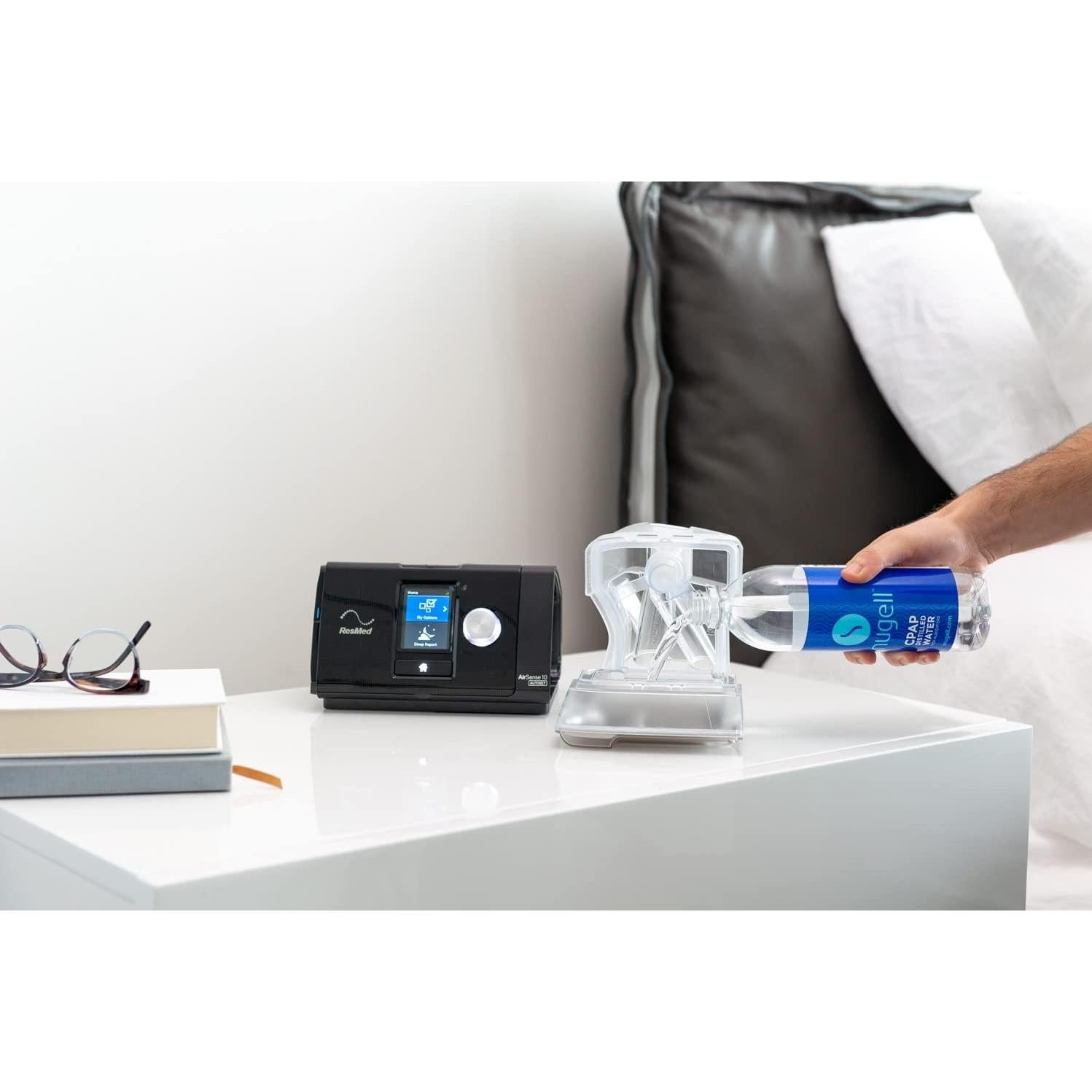 Agua Destilada Snugell para CPAP 20oz - Paquete de 6 Botellas