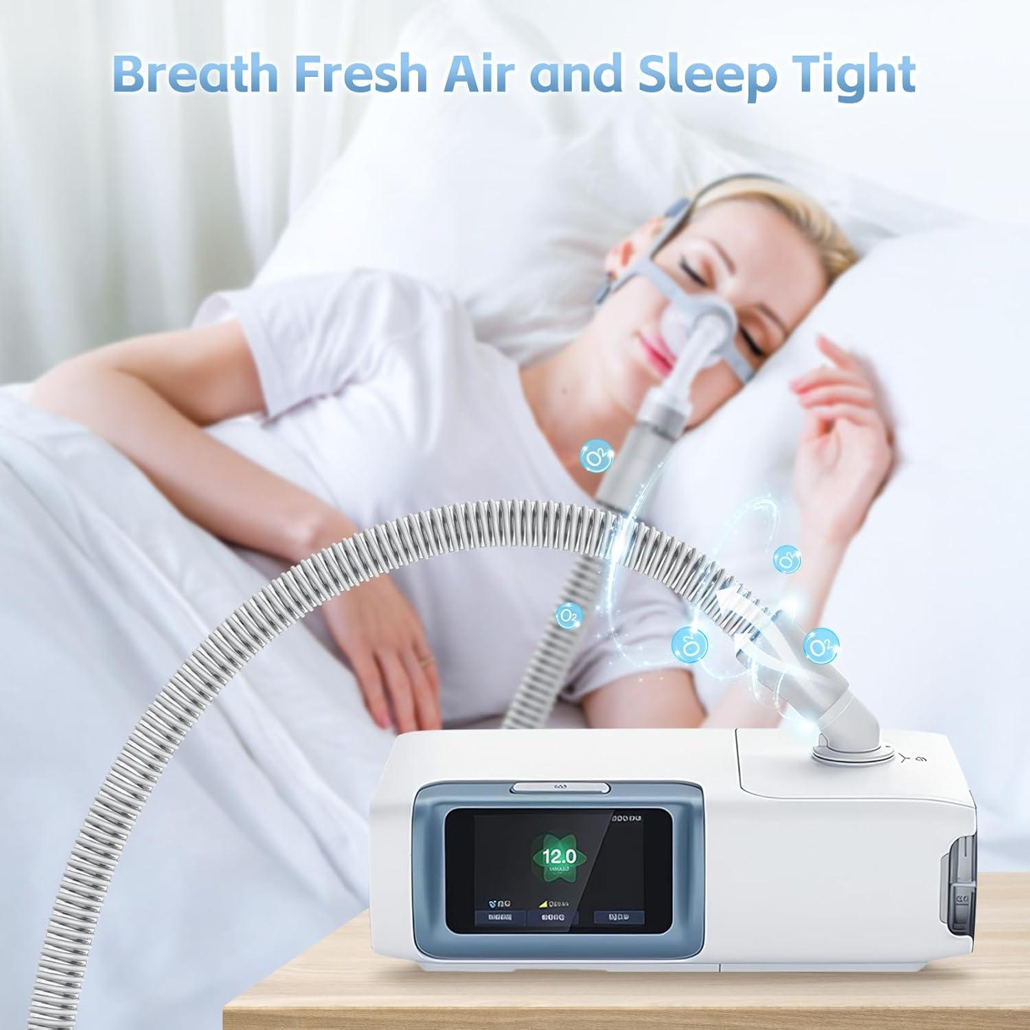 Paquete de 2 Mangueras CPAP FunGeneTEC 1.83m 22mm Gris