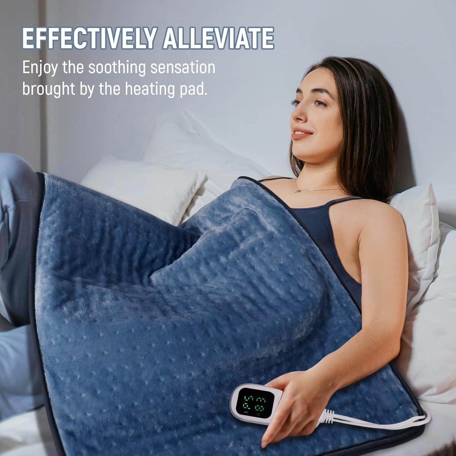 Almohadilla Térmica Kdti 61x81cm 6 Niveles Calor Lavable