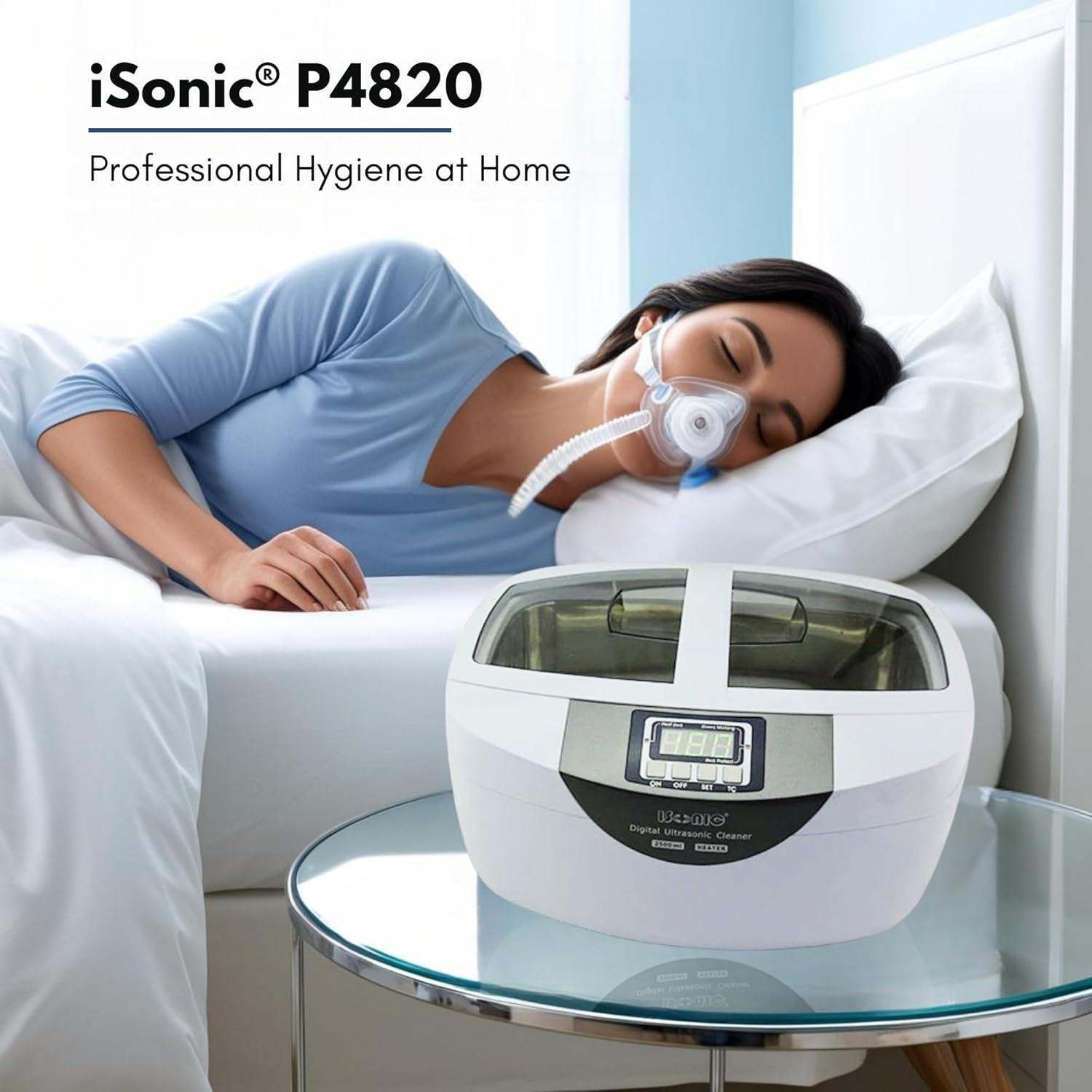 Limpiador Ultrasónico iSonic P4820 para Máscaras CPAP 2.5L