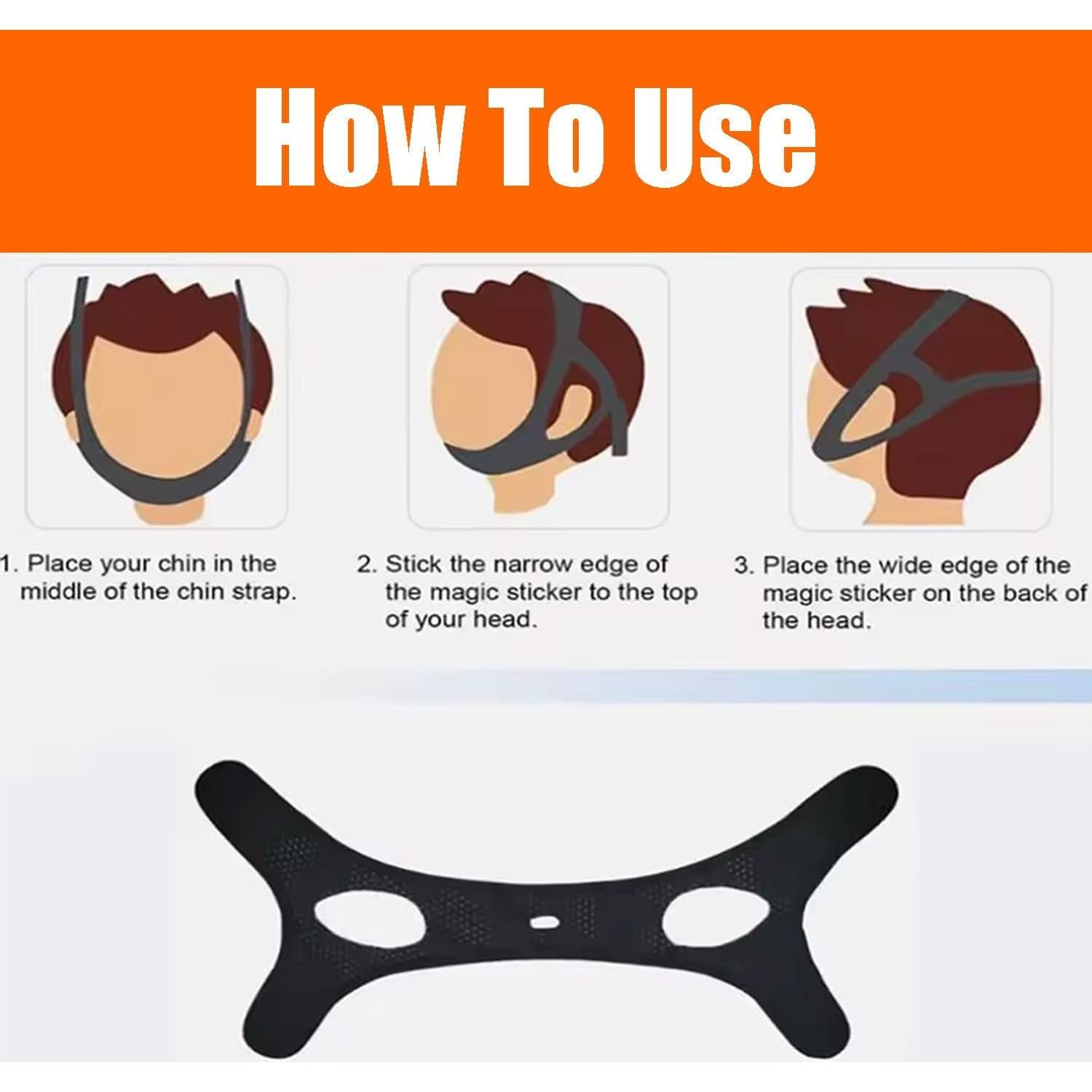 Correa para Barbilla Anti Ronquidos HYLCWTH con Kit de Sueño