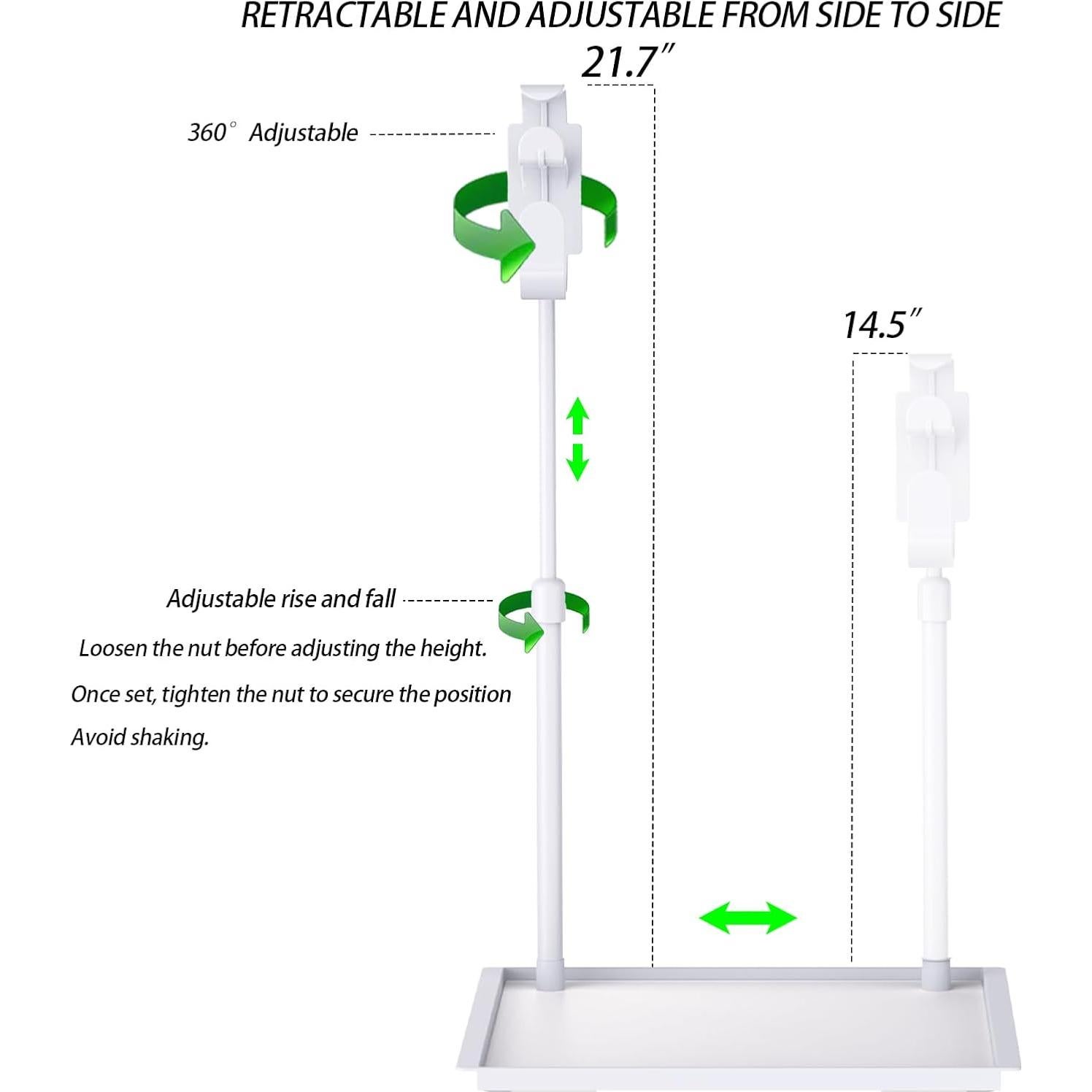 Organizador de Manguera CPAP YUHUANG con Soporte Retráctil Blanco