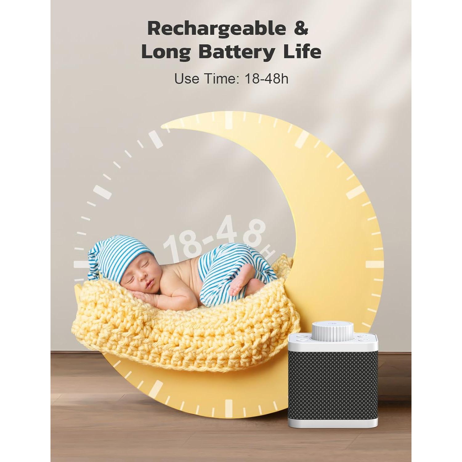 Máquina de Sonido Blanco Afuosy H11 con 20 Sonidos Relajantes