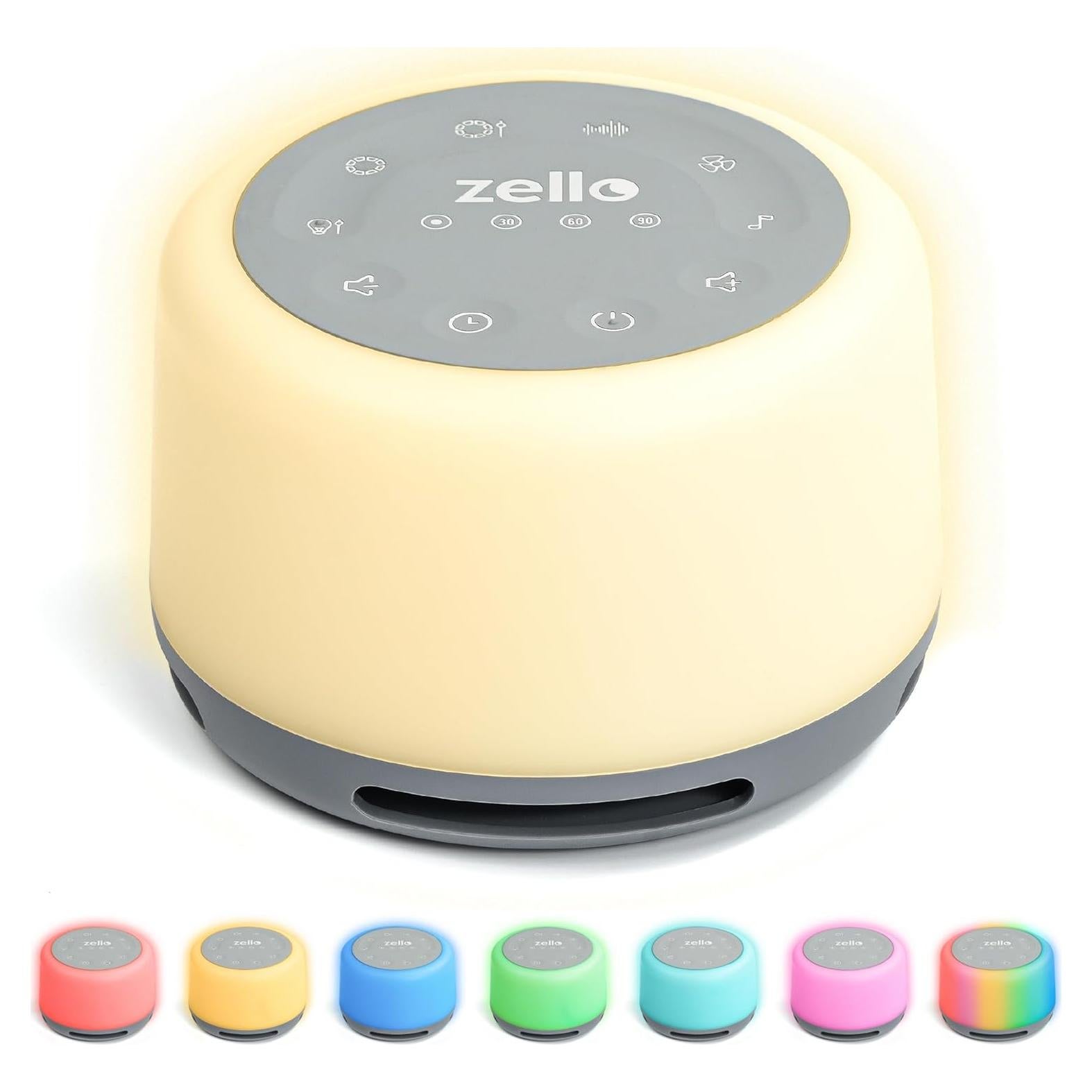 Máquina de Ruido Blanco Zello SA03 | 30 Sonidos | Luz Nocturna