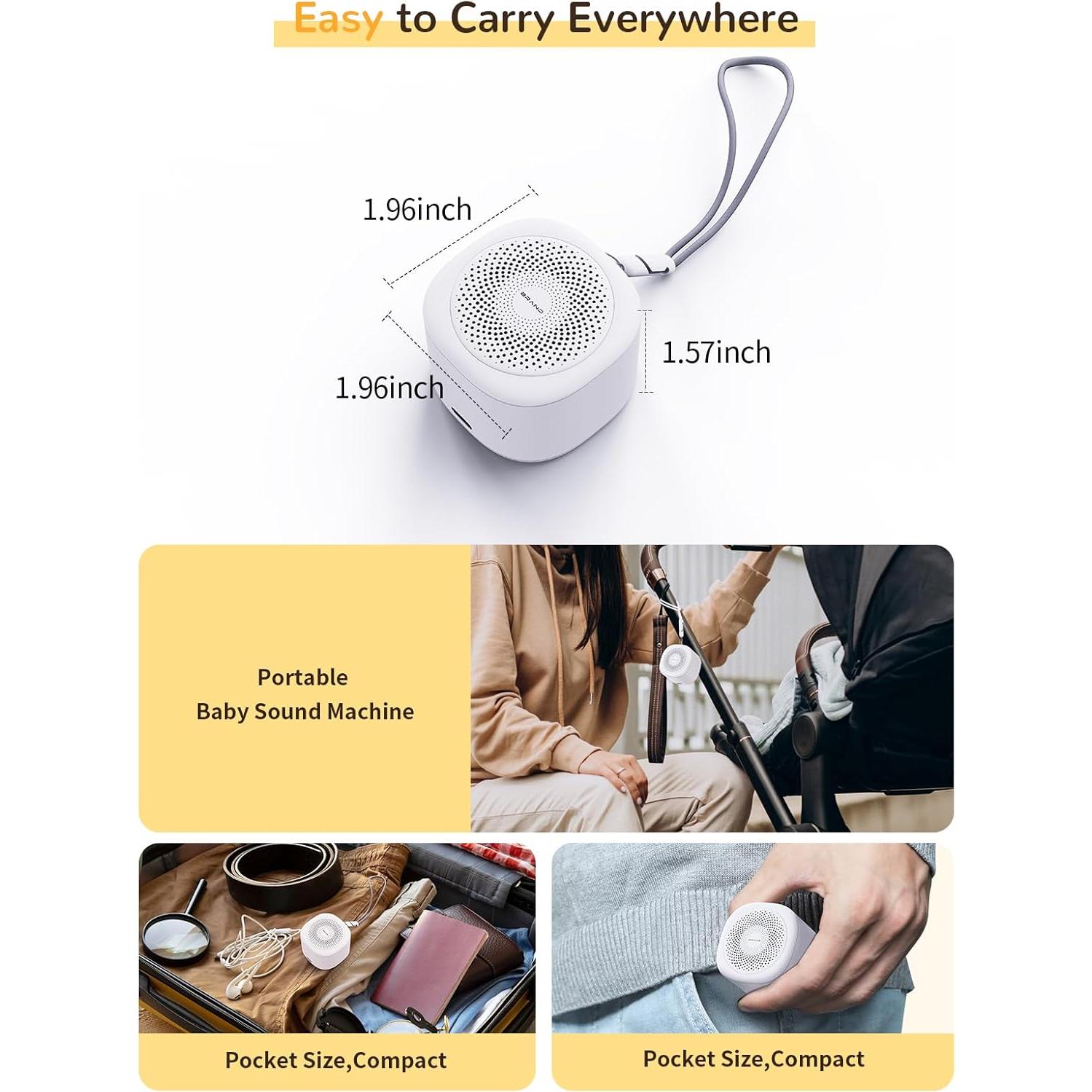 Máquina de Sonido Blanco Dearan para Bebé y Adulto - Mini Portátil