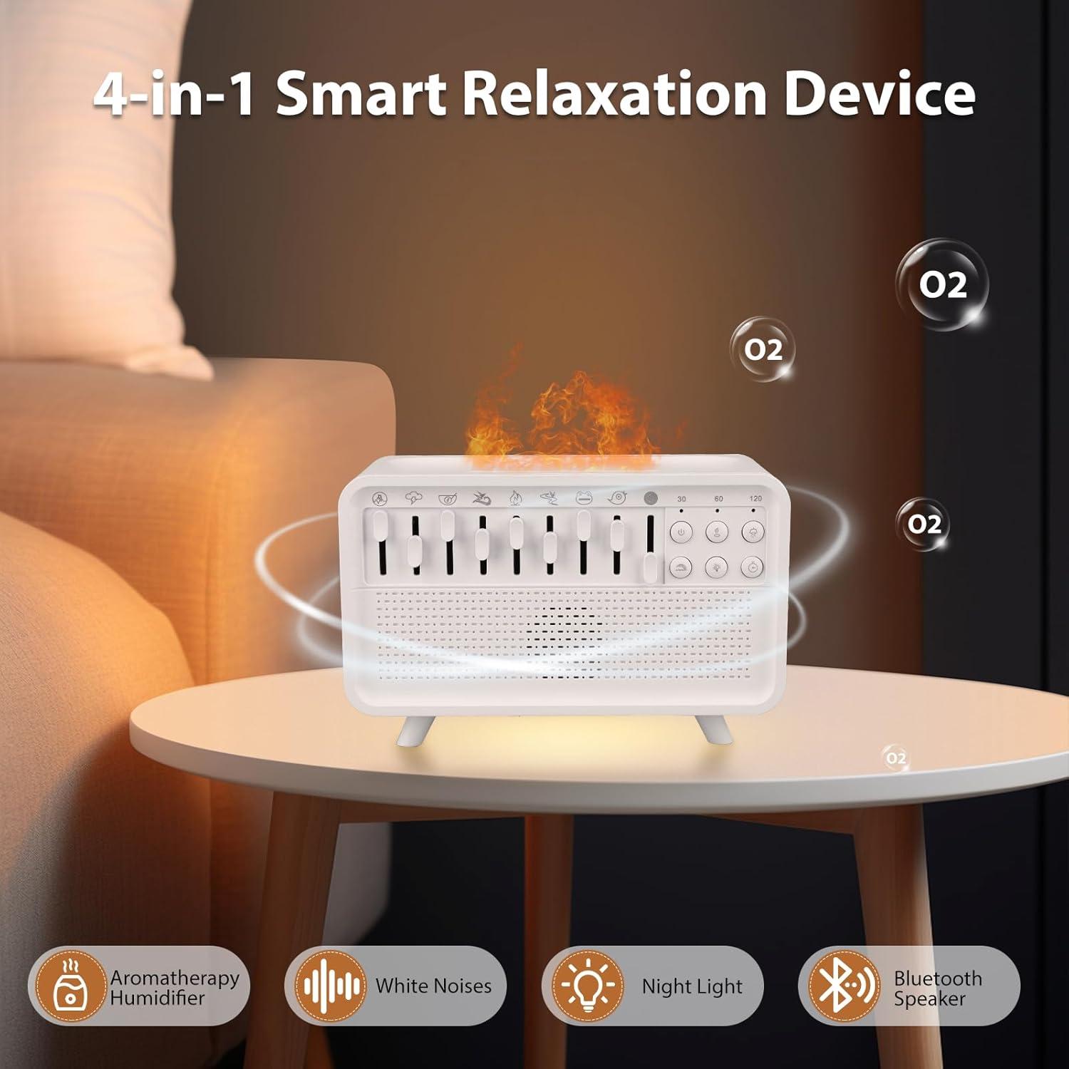 Máquina de Ruido Blanco 4 en 1 Sleep Solutions con Humidificador