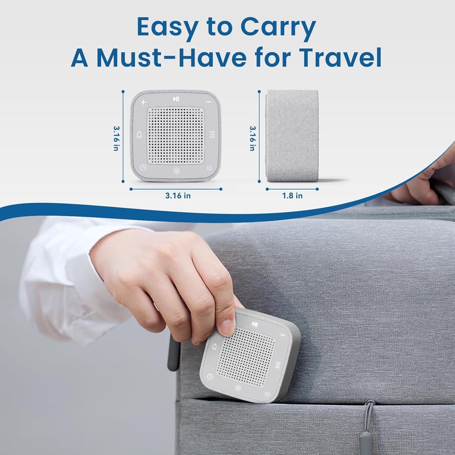 Máquina de Sonido Blanco PLJVOYK con Reloj Despertador y Bluetooth