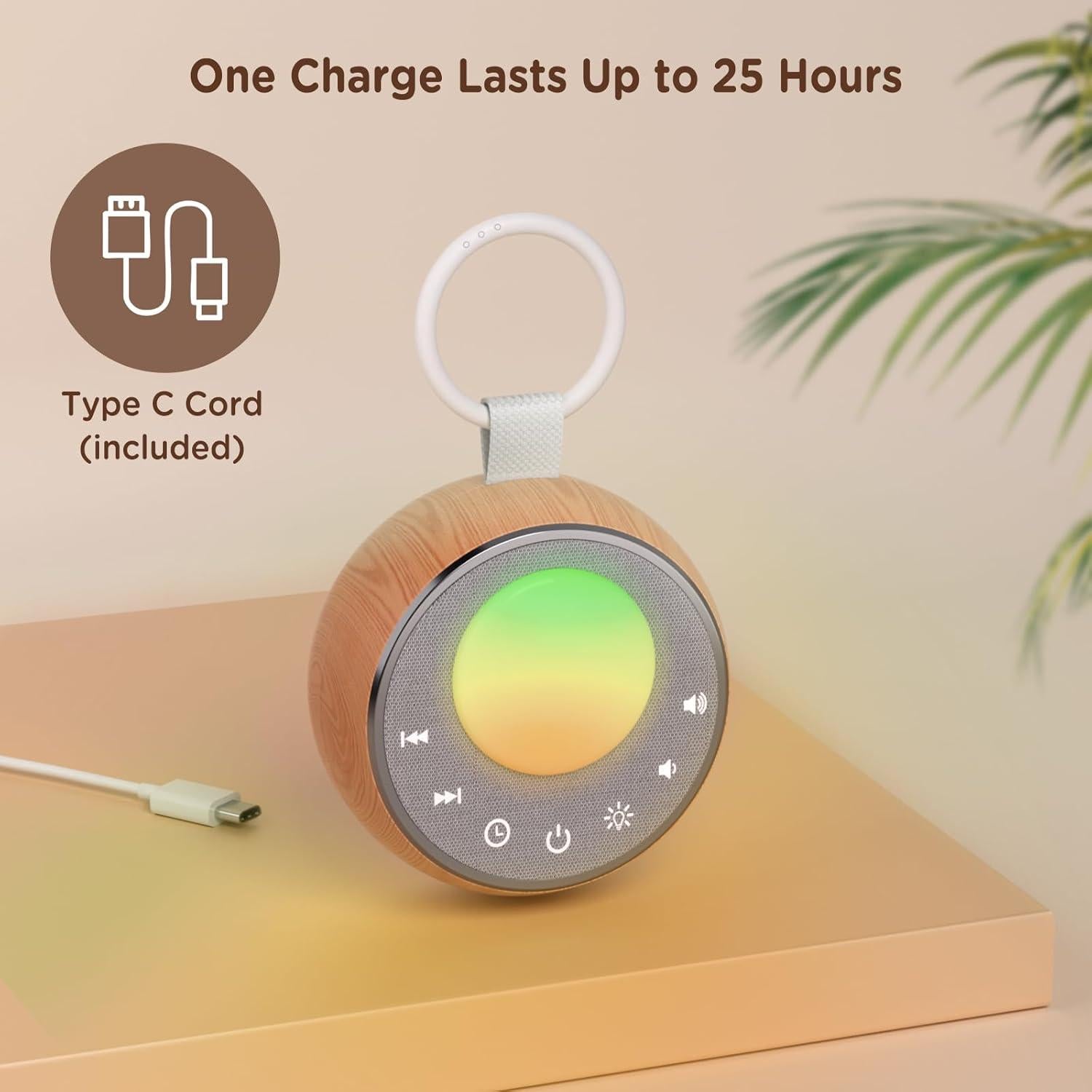 Máquina de Sonido Peakeep MHP6090 Portátil con Luz RGB