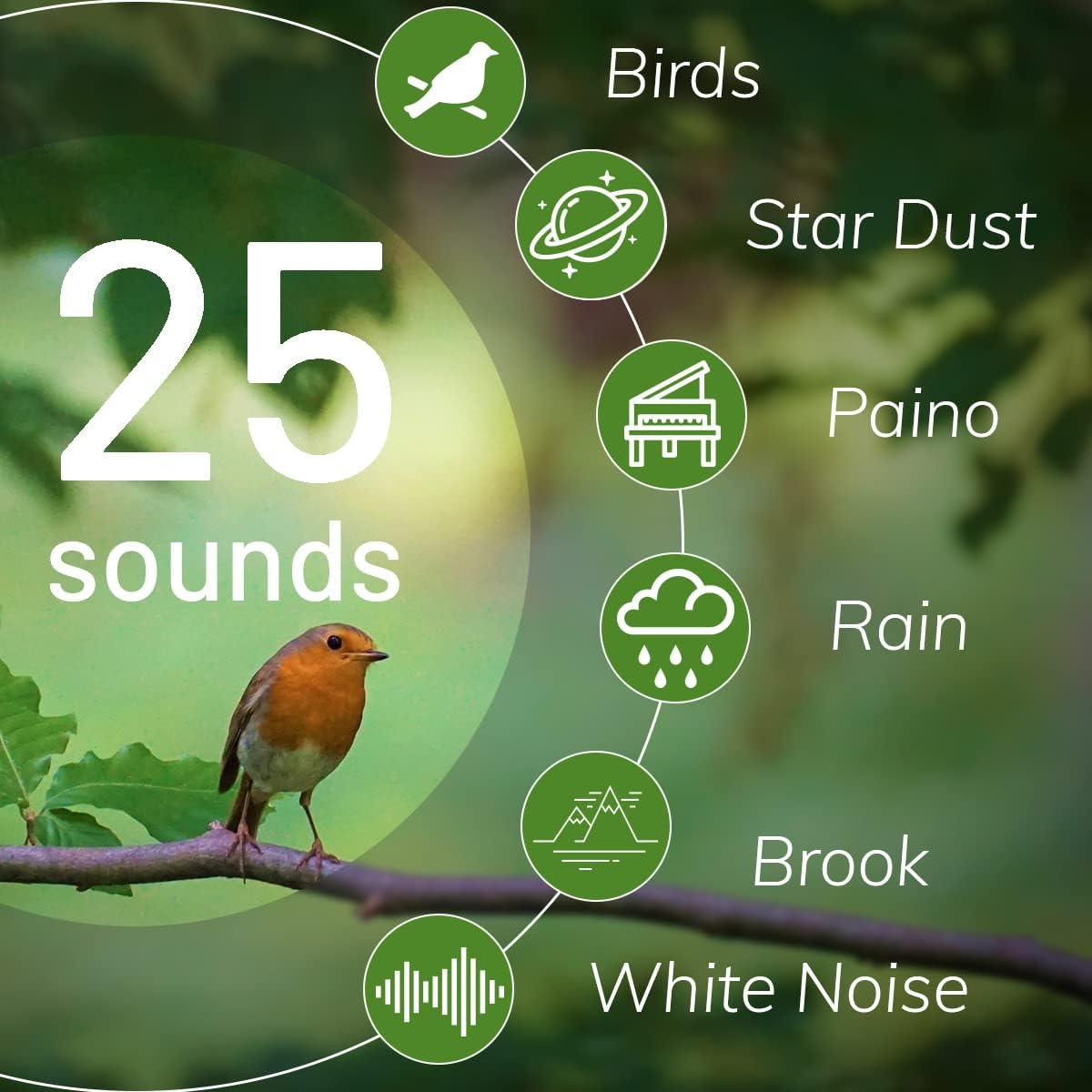 Máquina de Ruido Blanco Magicteam SB-3 con 25 Sonidos y 10 Luces