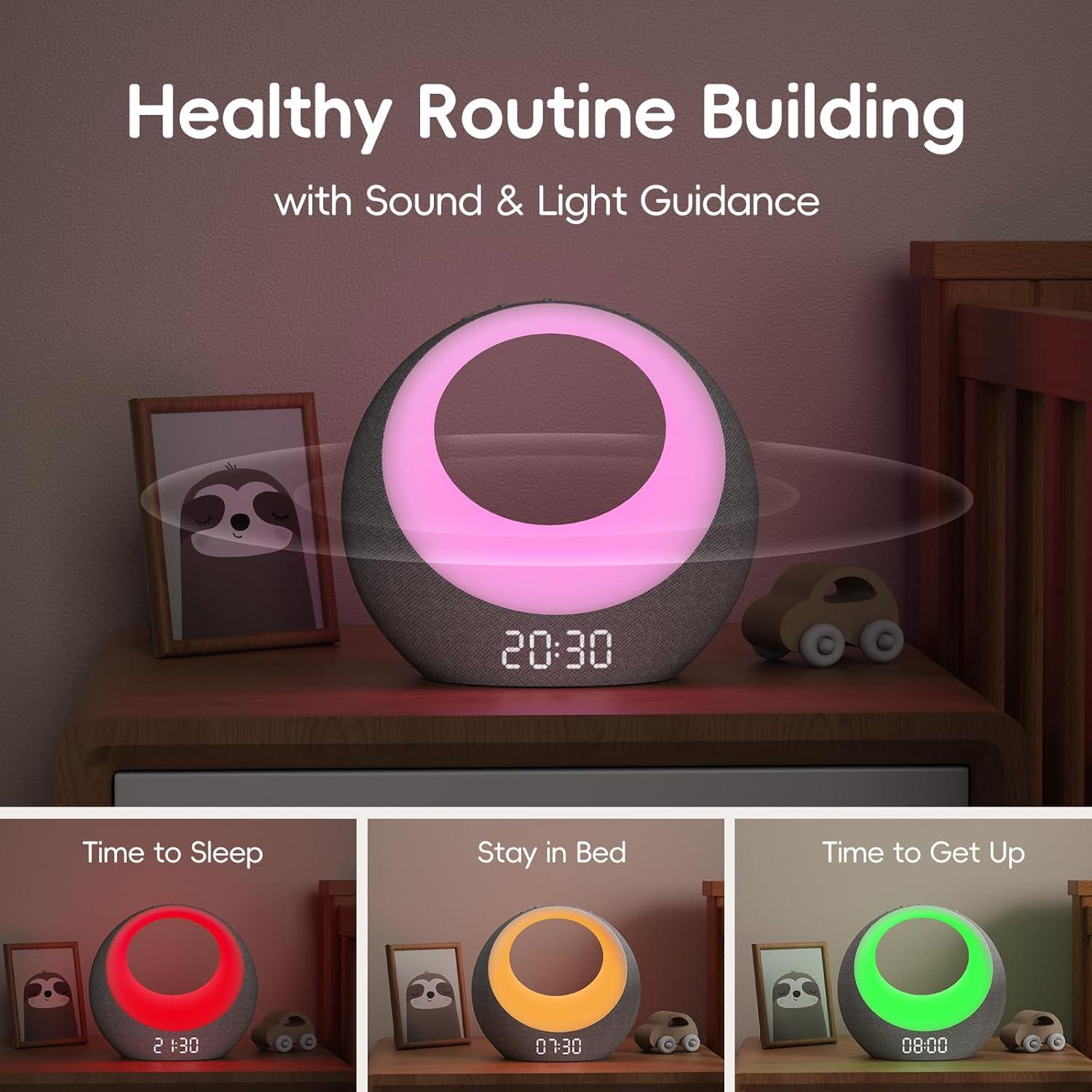 Máquina de Sonido Gianna Lullume - Ruido Blanco, 26 Sonidos, 8 Luces