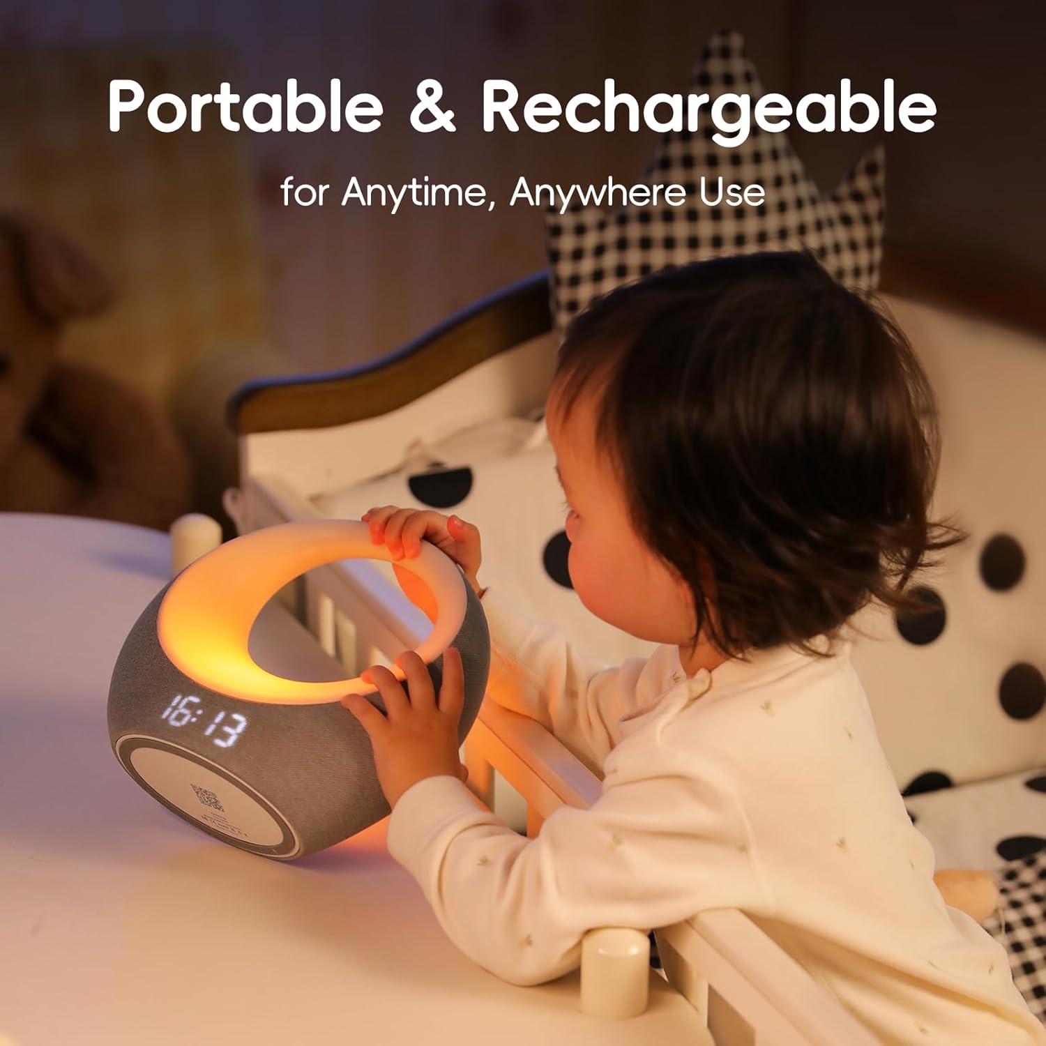 Máquina de Sonido Gianna Lullume - Ruido Blanco, 26 Sonidos, 8 Luces