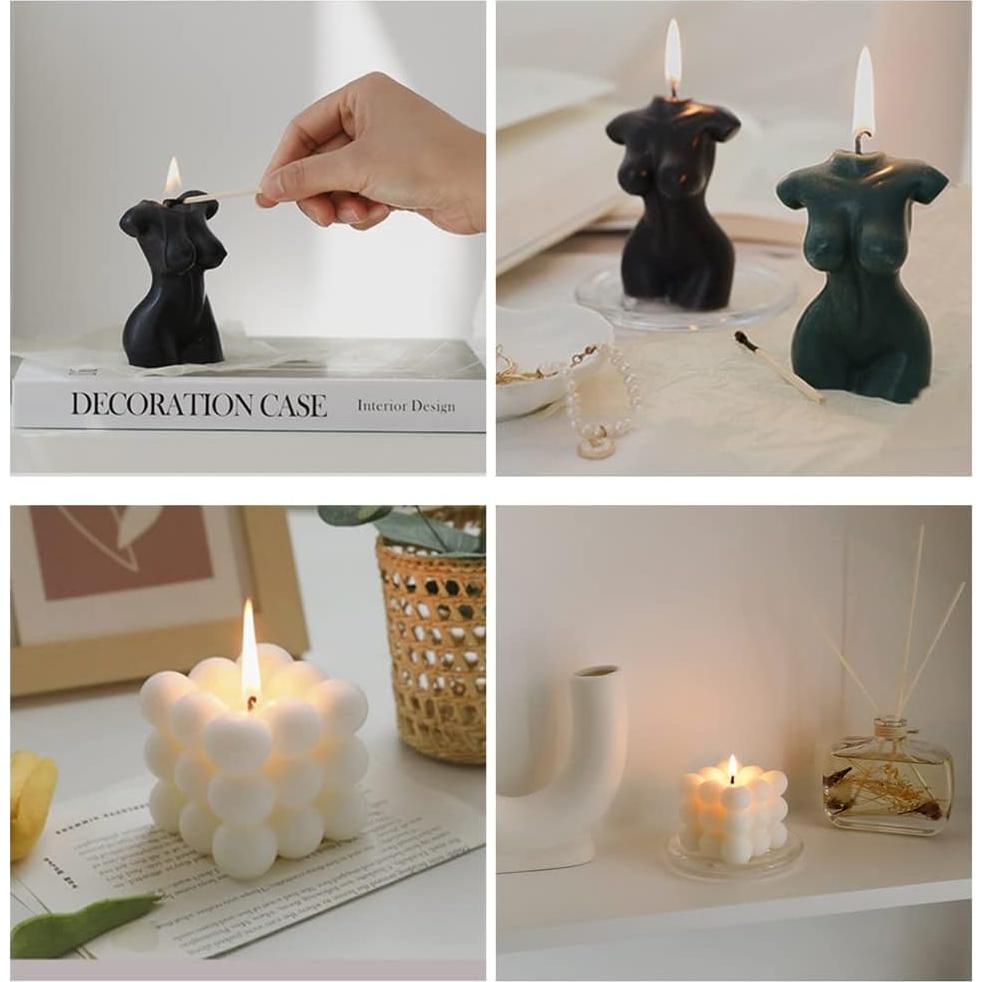 Set de 2 Velas Aromáticas de Cera de Soja NatureMan - Diseño Único