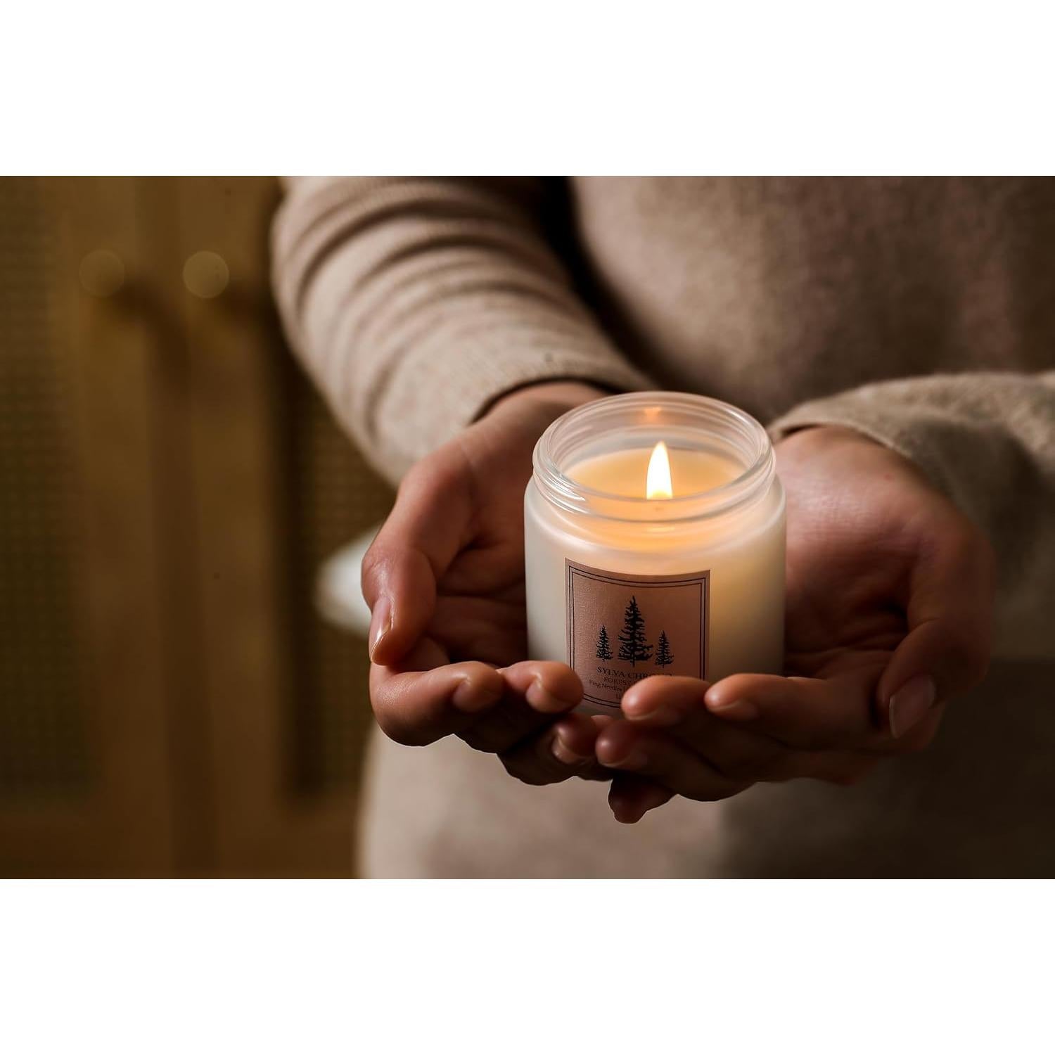 Juego de 6 Velas Aromáticas de Cera de Soja Sylva Chrono