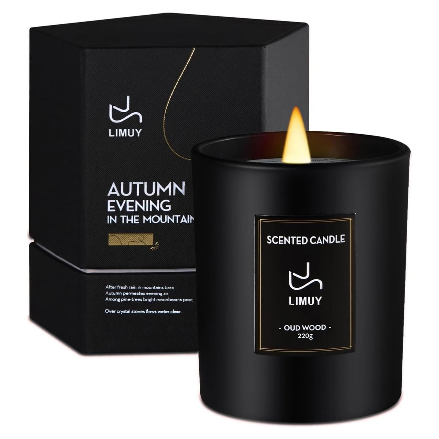 Vela Aromática Premium de Humo y Vainilla SHANJUQIUMING 227g