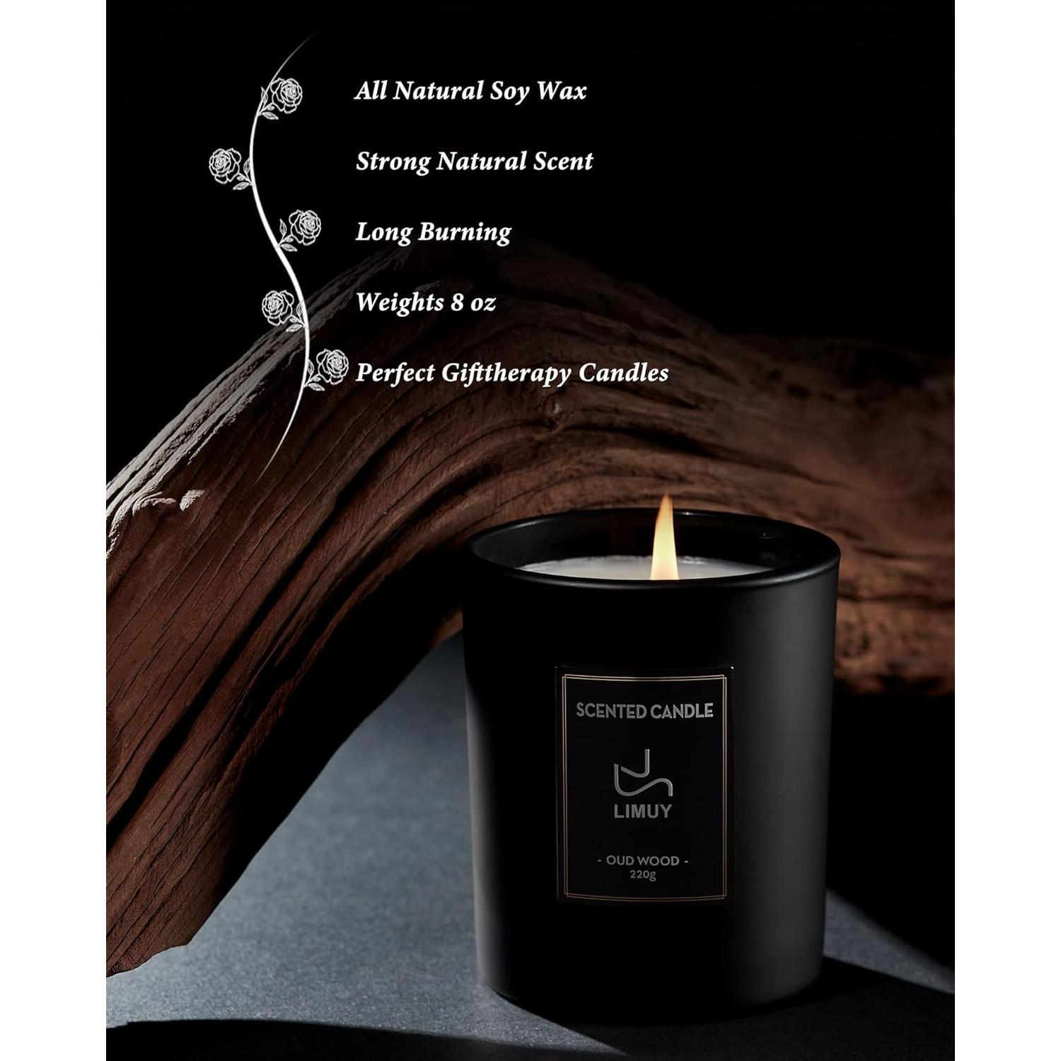 Vela Aromática Premium de Humo y Vainilla SHANJUQIUMING 227g