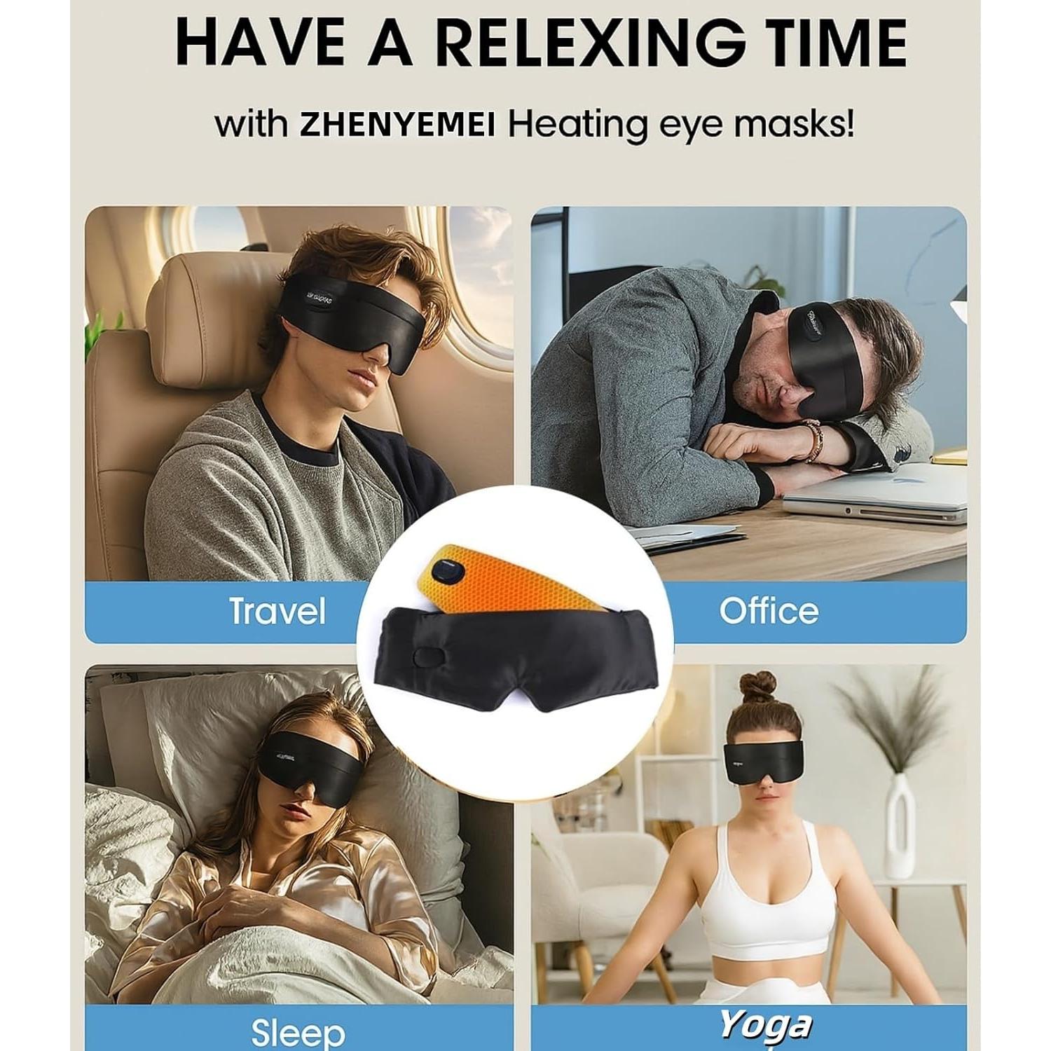 Mascarilla Ocular Calentada ZHENEYEMEI - Alivio Ojos Secos 3 Niveles