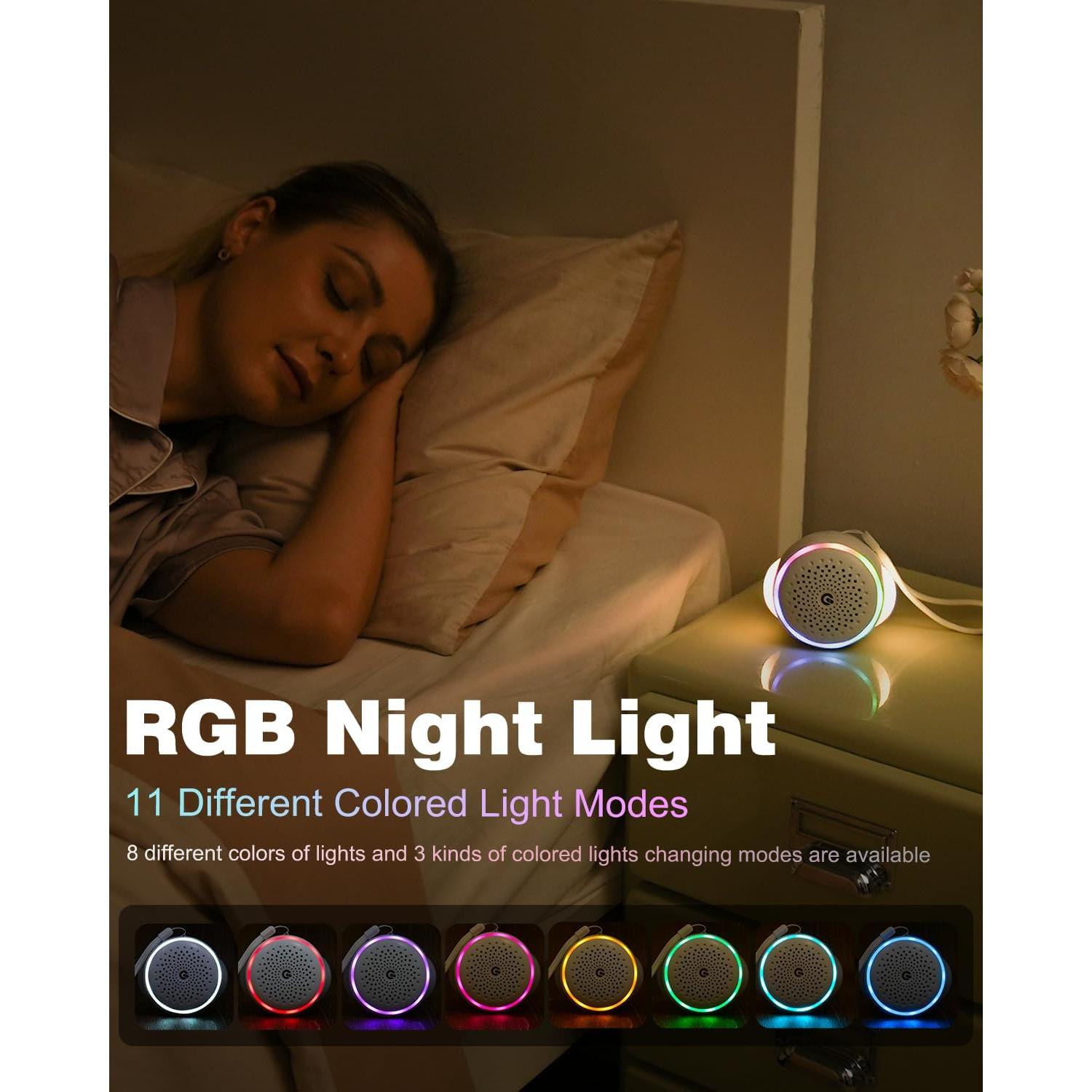 Máquina de Sonido de Ruido Blanco FIRPOW con 27 Sonidos