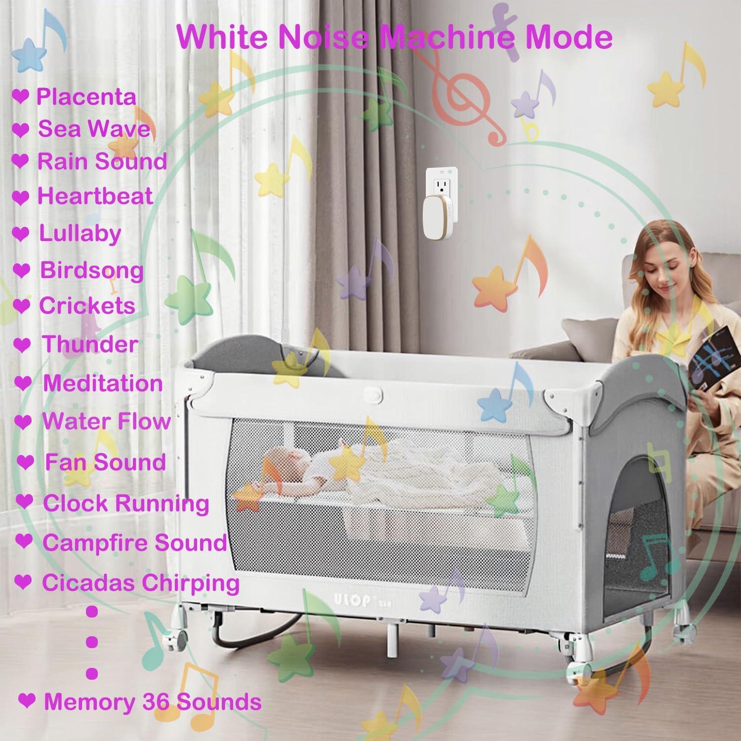 Máquina de Ruido Blanco UNIONOW, 36 Sonidos Relajantes, Portátil