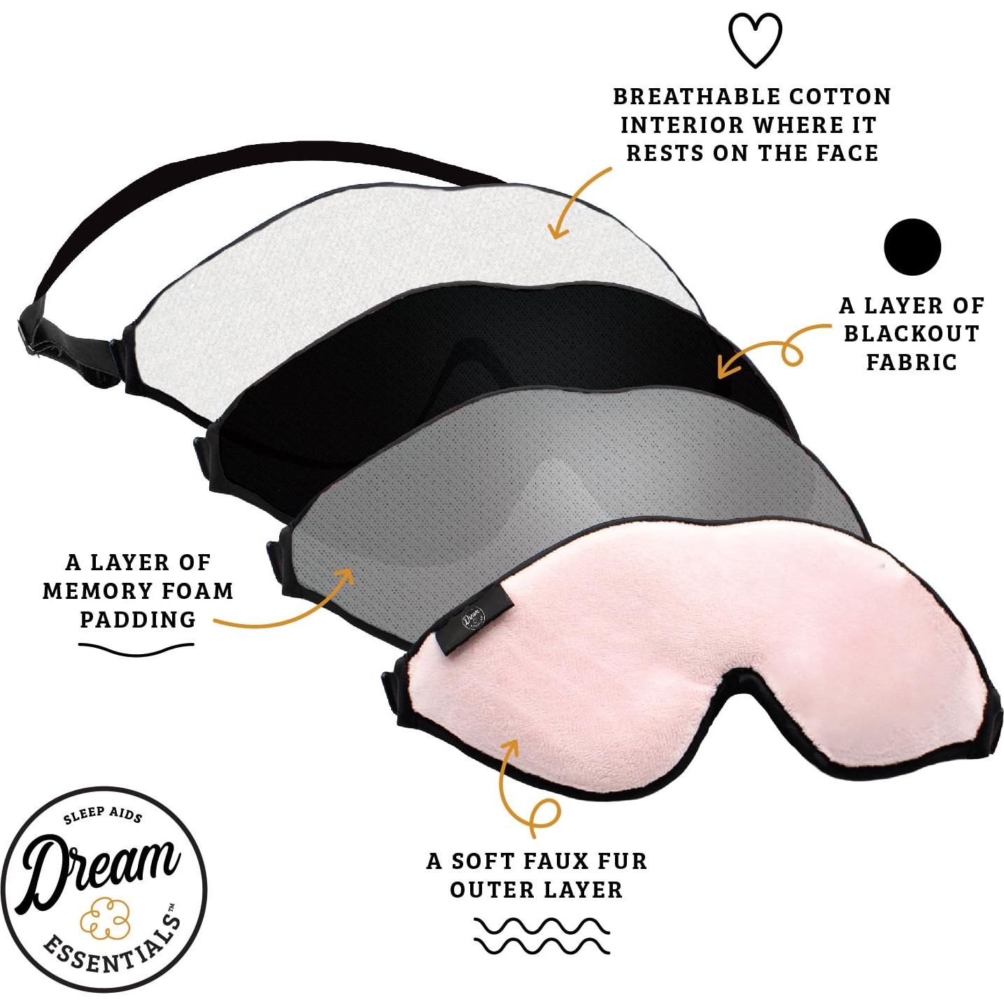 Máscara de Sueño 3D Dream Essentials con Tapones y Bolsa