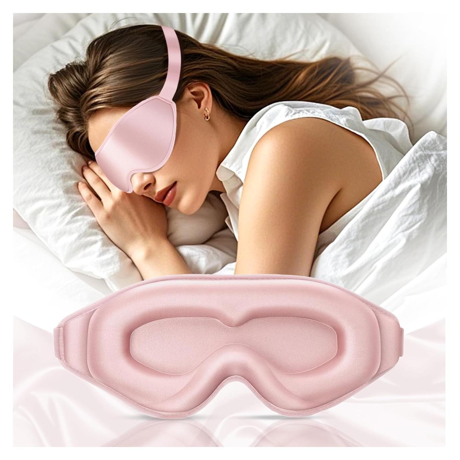 Máscara de Ojos 3D Contorneada RIVANO Rosa Sin Presión