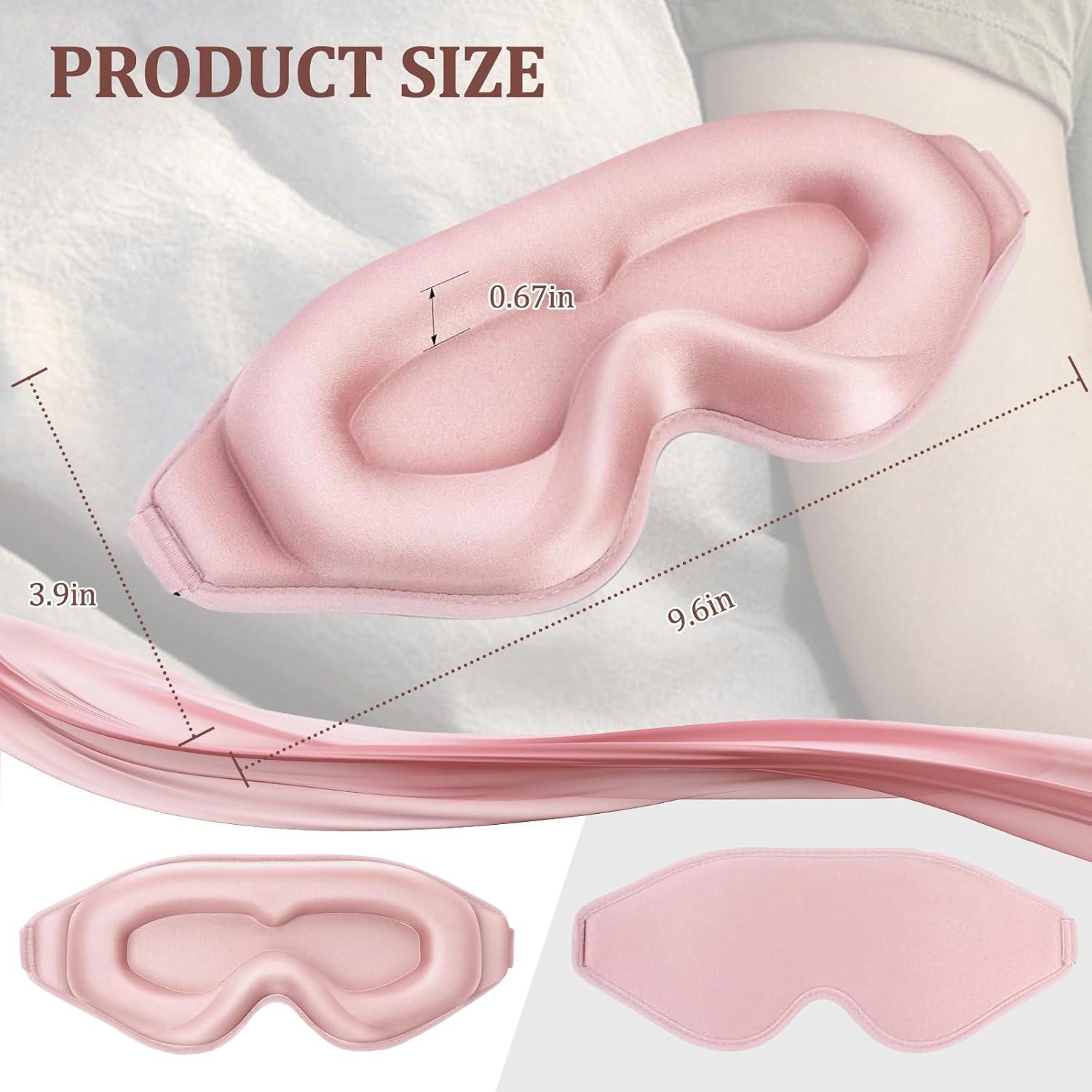 Máscara de Ojos 3D Contorneada RIVANO Rosa Sin Presión