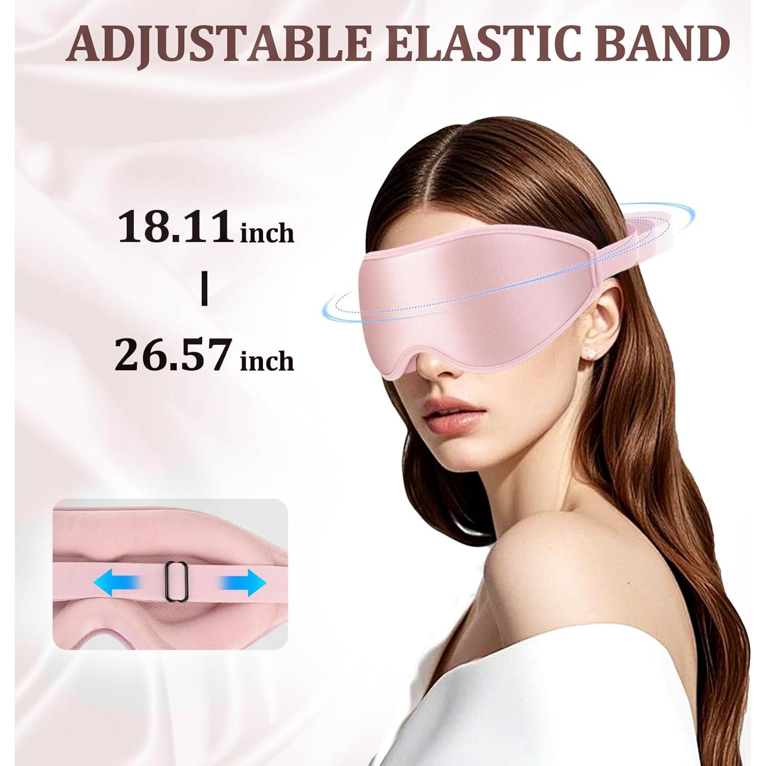 Máscara de Ojos 3D Contorneada RIVANO Rosa Sin Presión