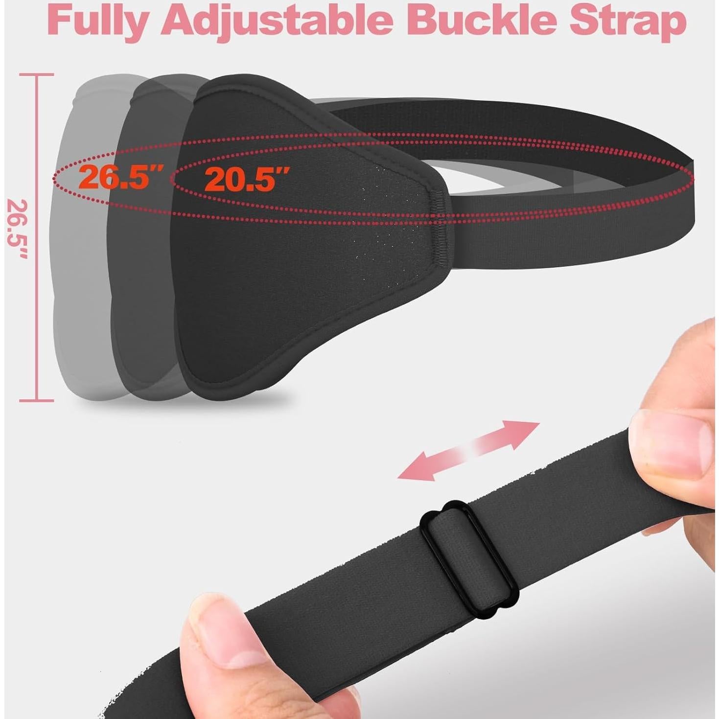 Máscara de Sueño 3D Enegg con Espuma Viscoelástica - Negro