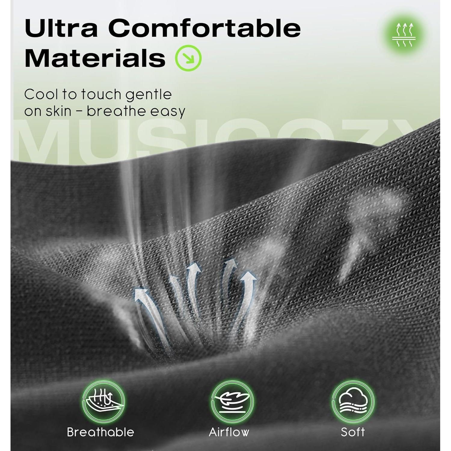 MUSICOZY Máscara para Dormir Bluetooth 5.4 con Auriculares 3D