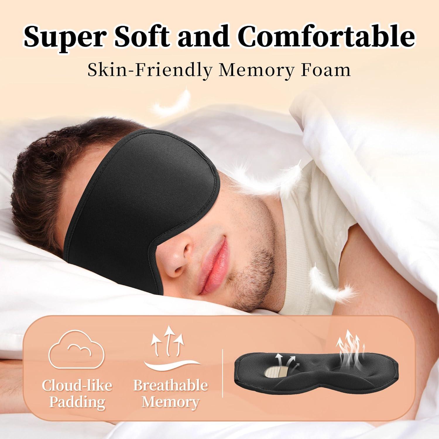 Set de 2 Máscaras para Dormir 3D Contour Shenzhen Jiuchuan