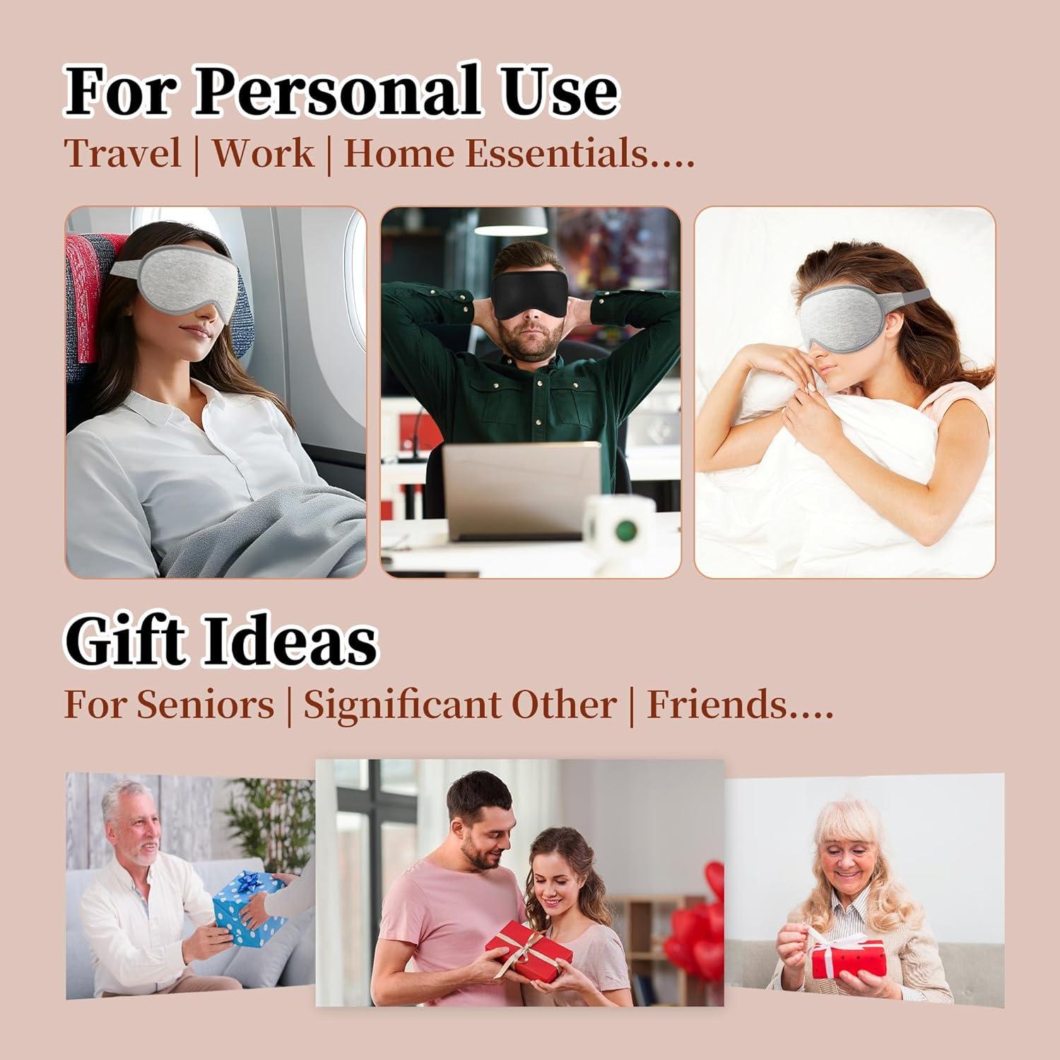 Set de 2 Máscaras para Dormir 3D Contour Shenzhen Jiuchuan