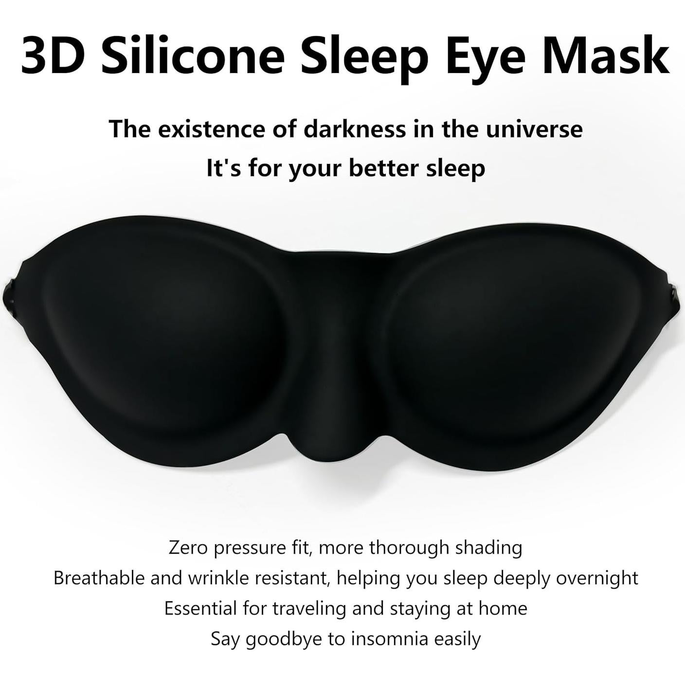 Máscara de Sueño KINKIMISTINA de Silicona para Ojos Secos