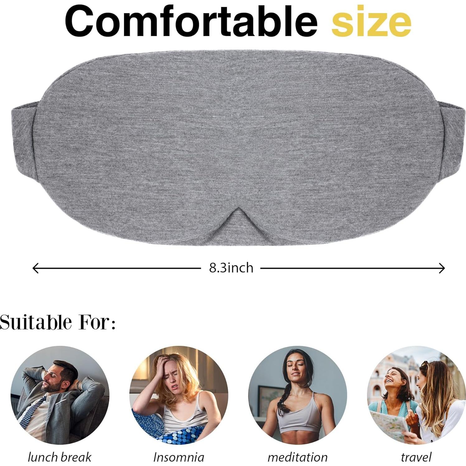 Máscara de Ojos de Algodón FRESHME para Bloquear Luz