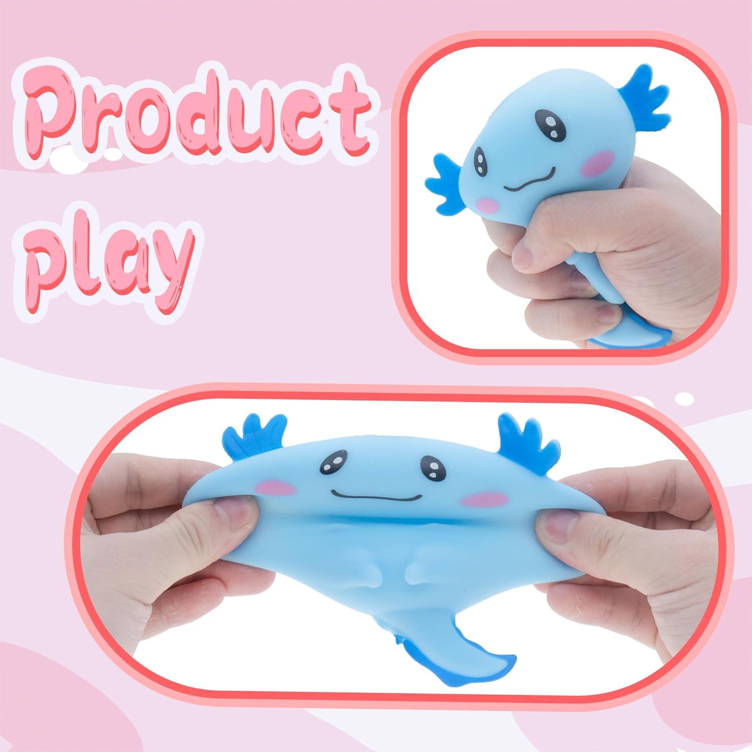 Juguete Sensorial Axolotl Antiestrés Wazibo - 4 Pcs