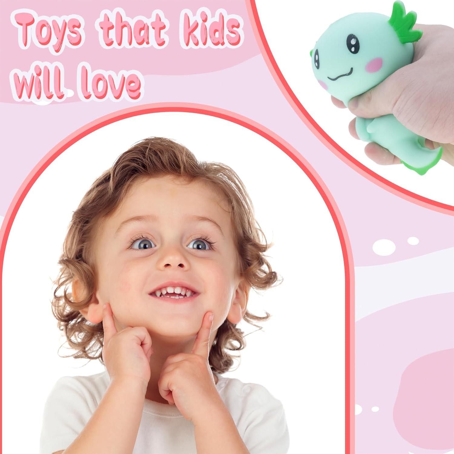 Juguete Sensorial Axolotl Antiestrés Wazibo - 4 Pcs